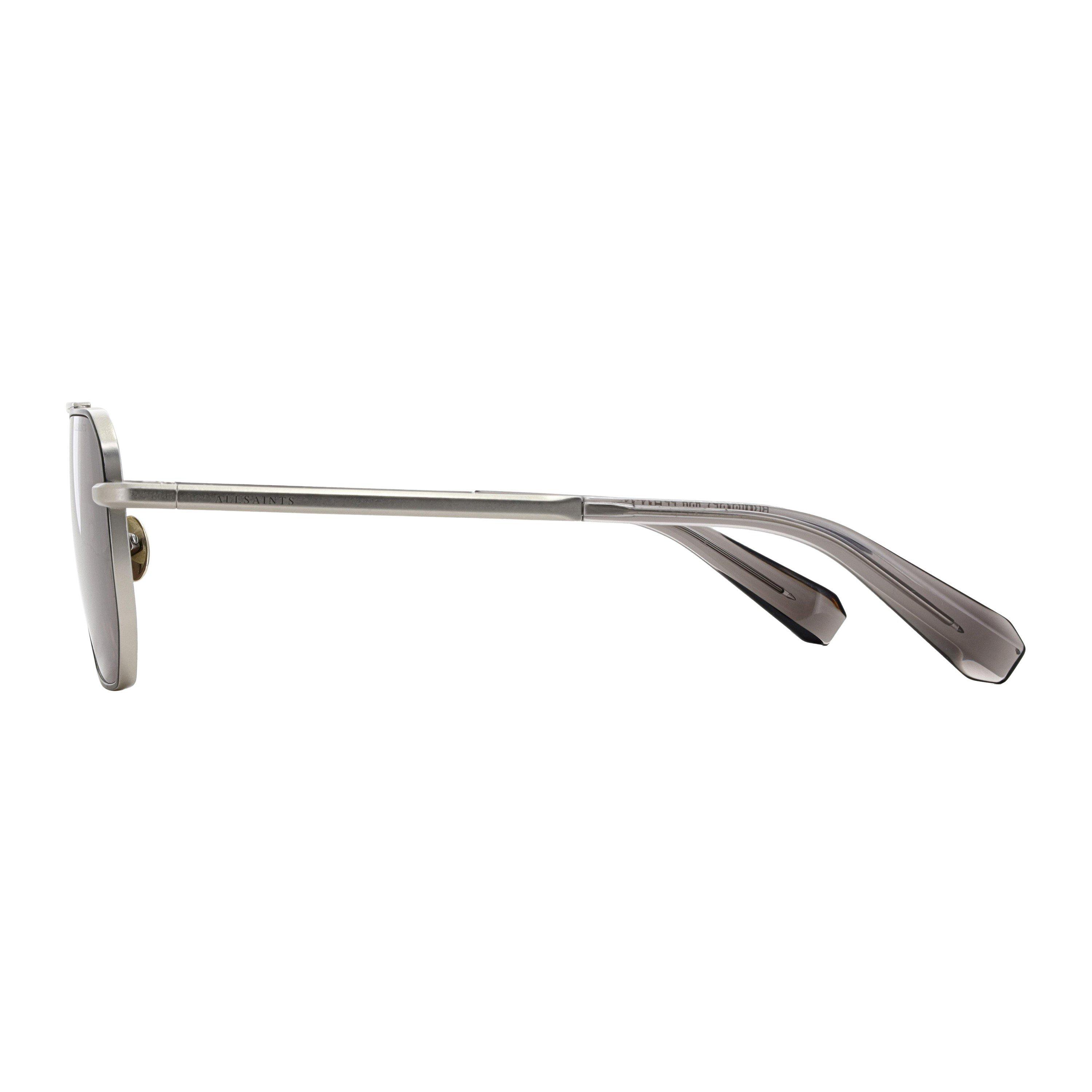 Silver/Black - AllSaints - Men's Hexagon Sunglasses - 3
