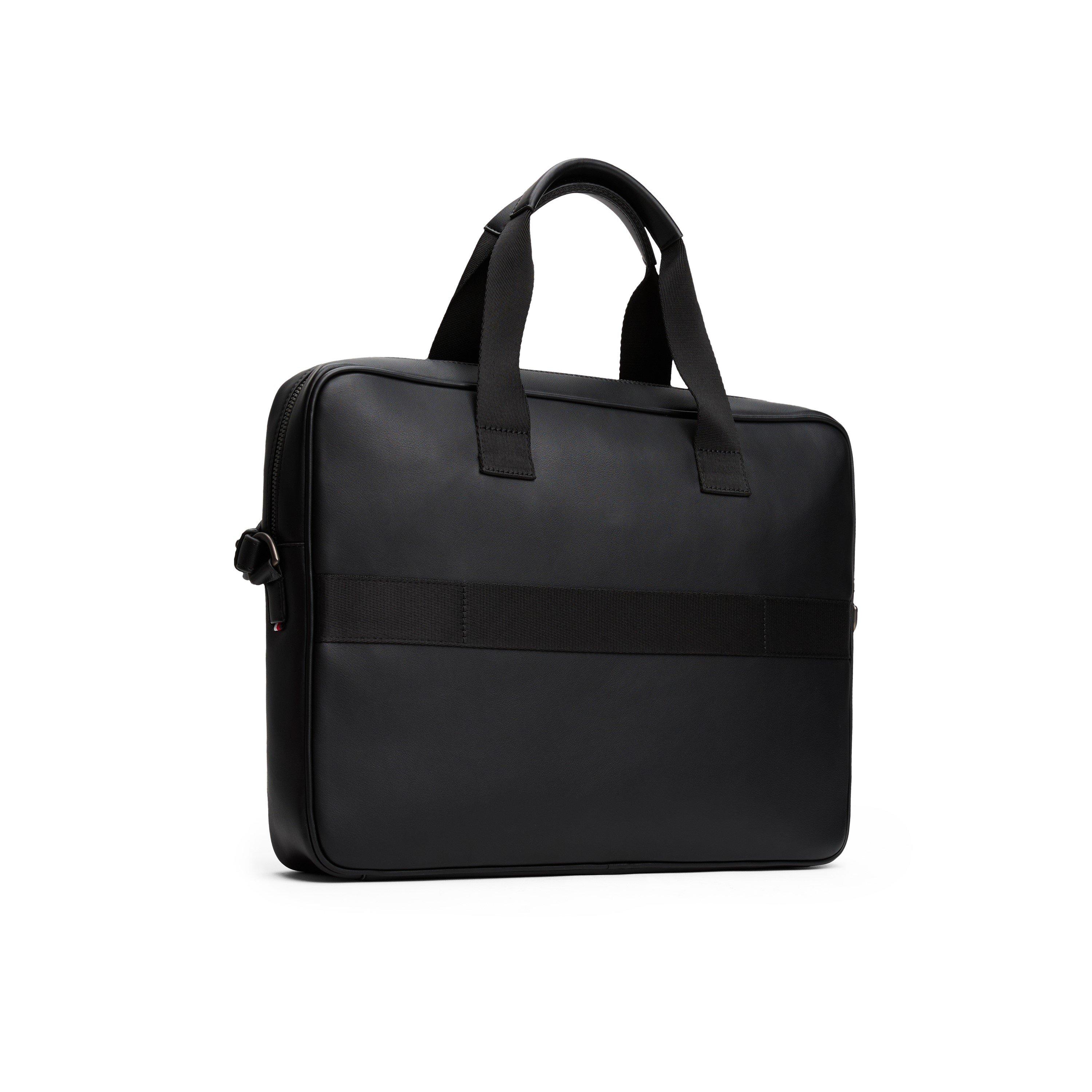 Zwart - Tommy Hilfiger - TH Monogram Laptop Bag - 5