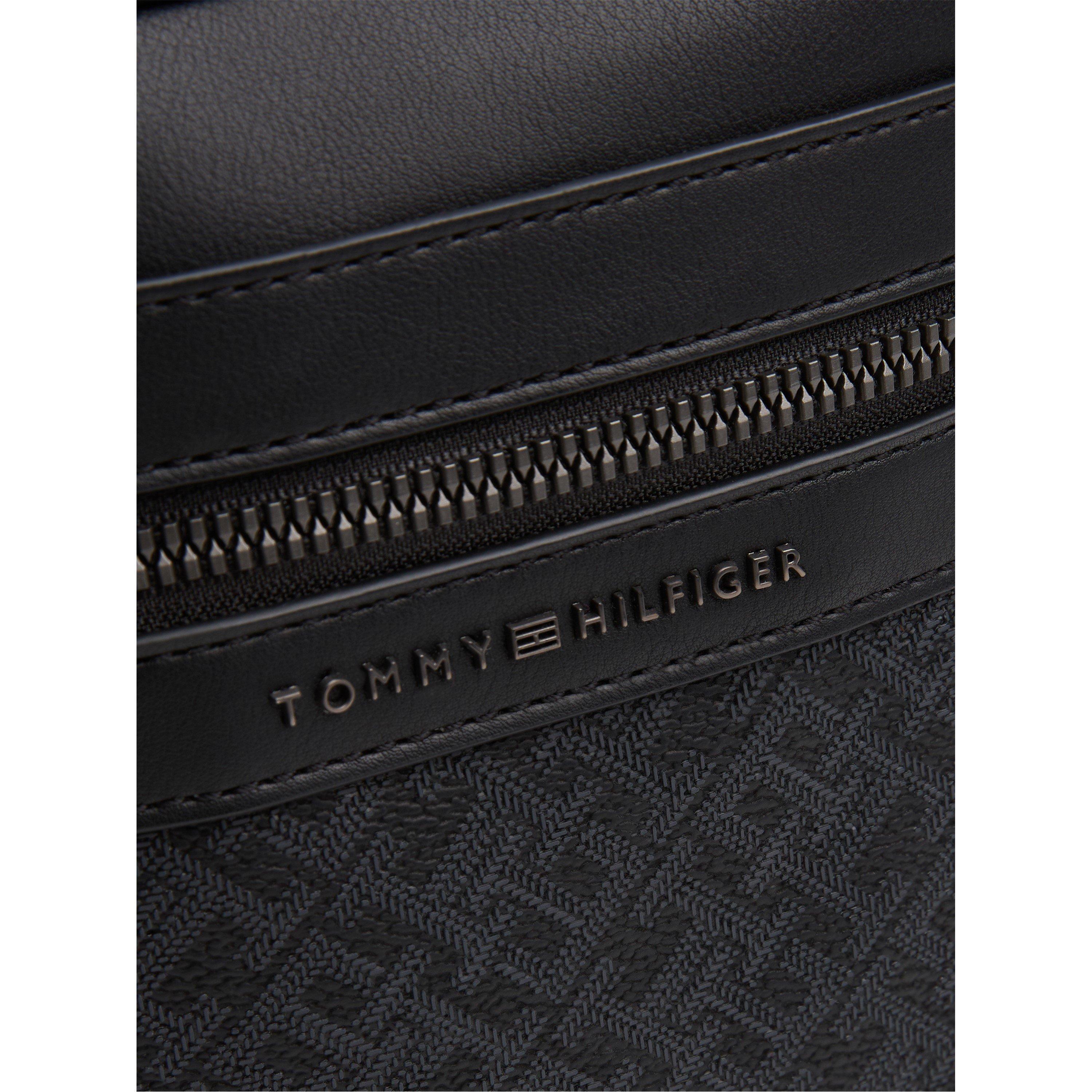 Schwarz - Tommy Hilfiger - TH Monogram Mini Reporter Bag - 4