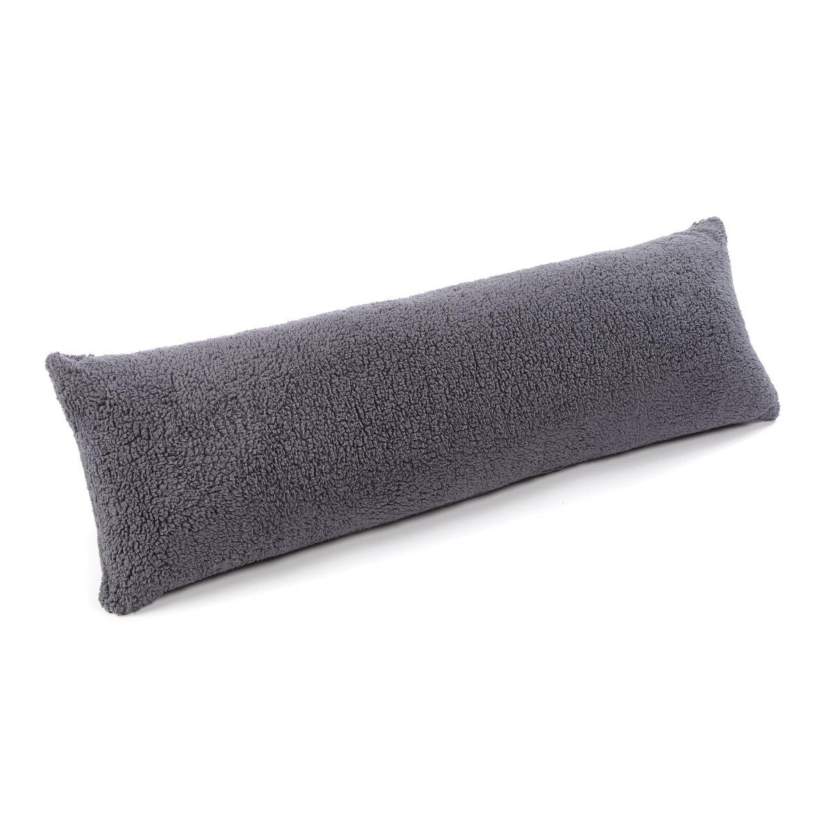 Charcoal - Downland - Teddy Fleece Bolster Pillow - 4