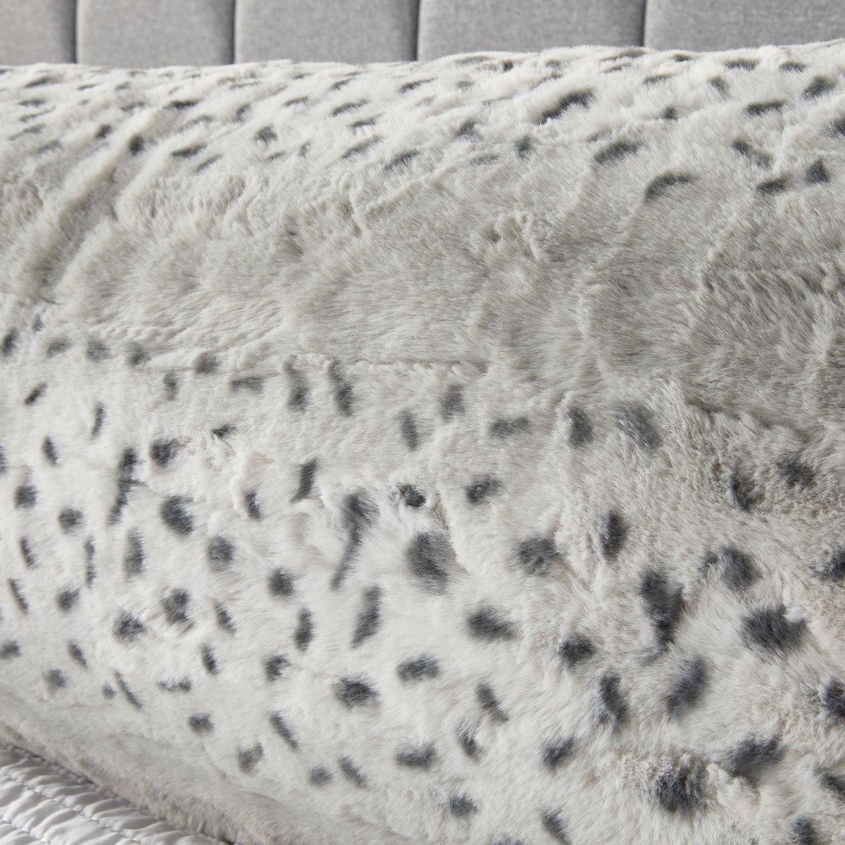 Grey - Downland - Snow Leopard Bolster Pillow - 3