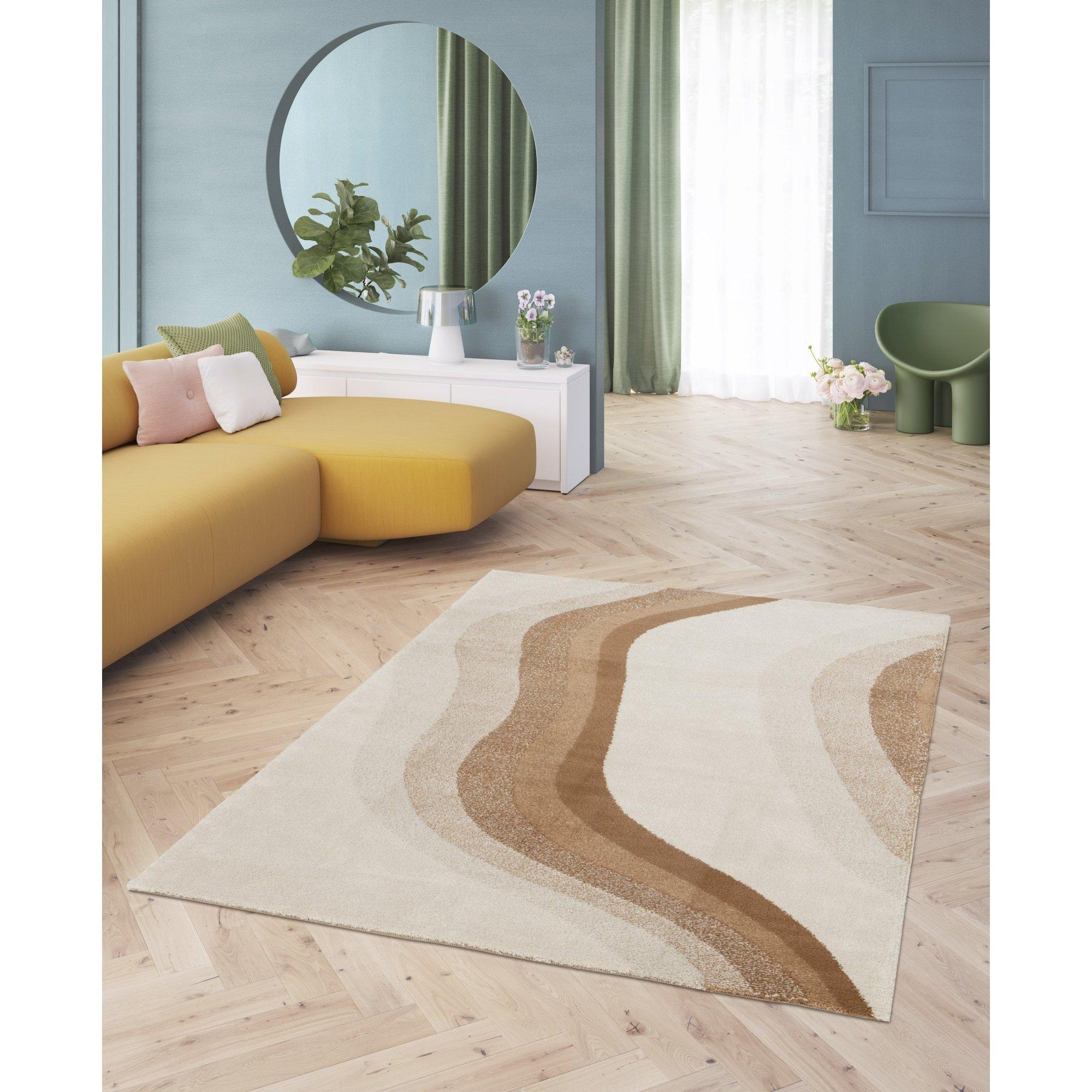 Homemaker  Solero Wave Rug Terracotta - 120x170cm