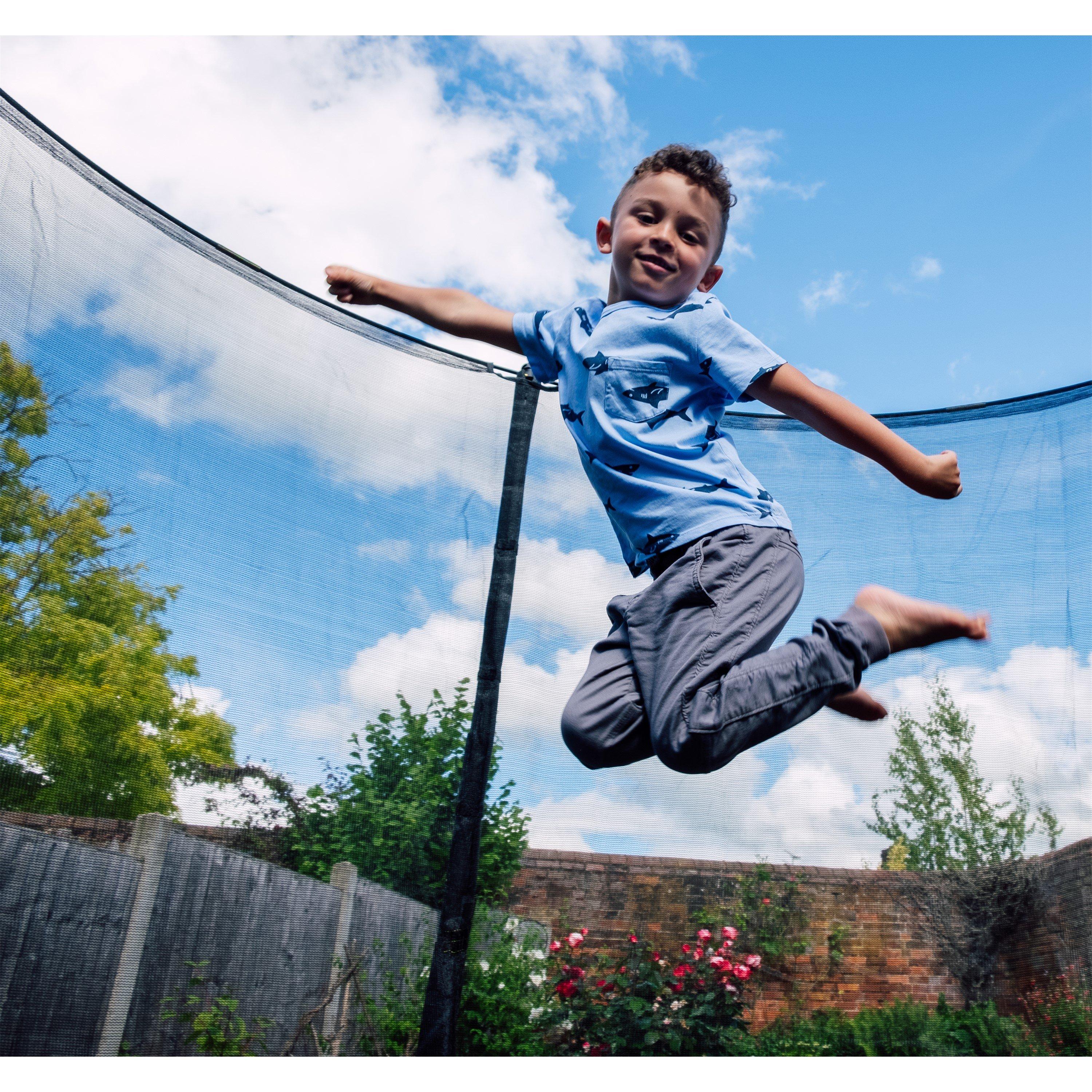 Black - Plum Play - Plum 10ft Fun Springsafe Trampoline & Enclosure - 2