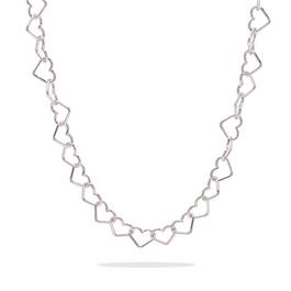 Common Lines Heart Link Necklace