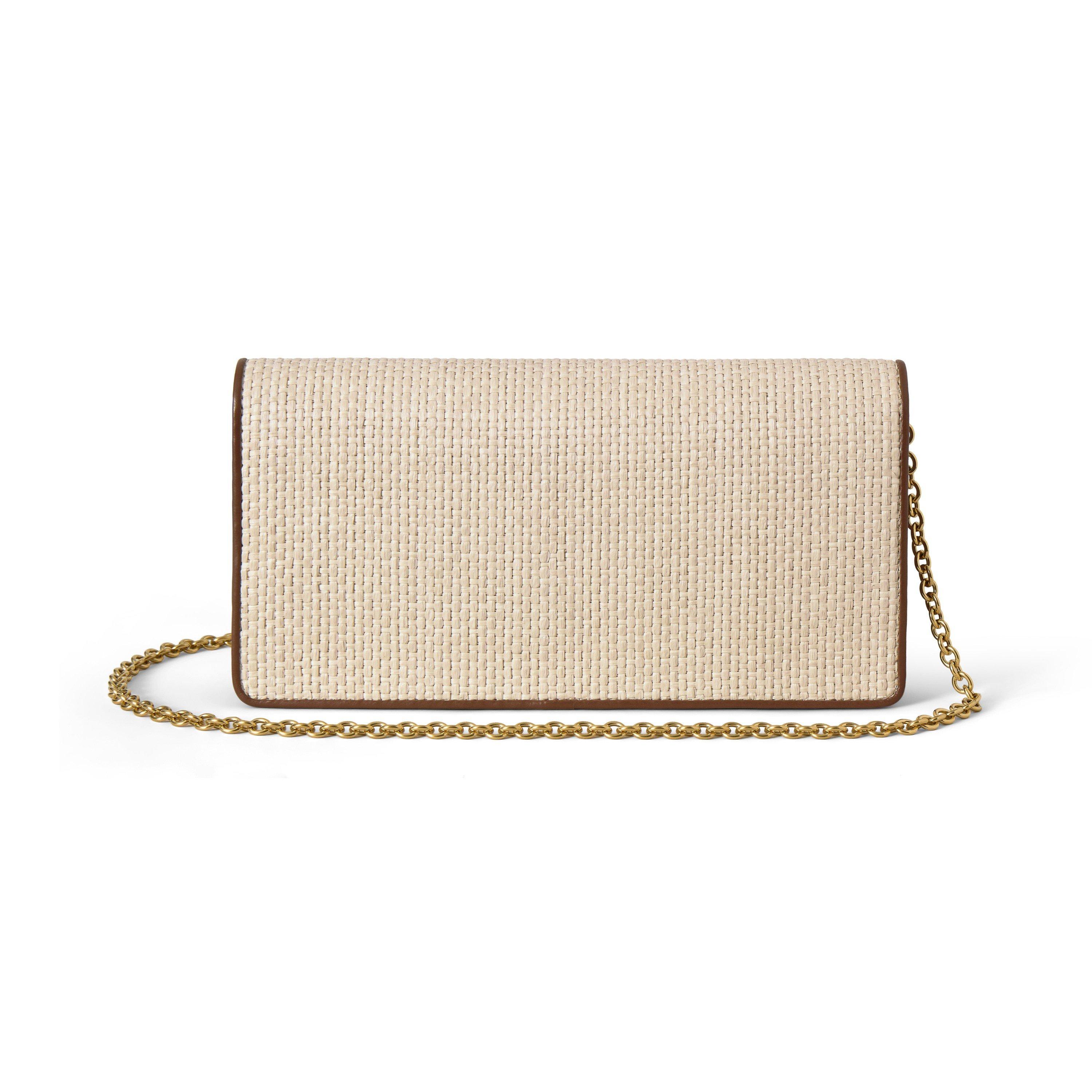 Ecru-Bright Oak - Mulberry - Darley Clutch Raffia - 2