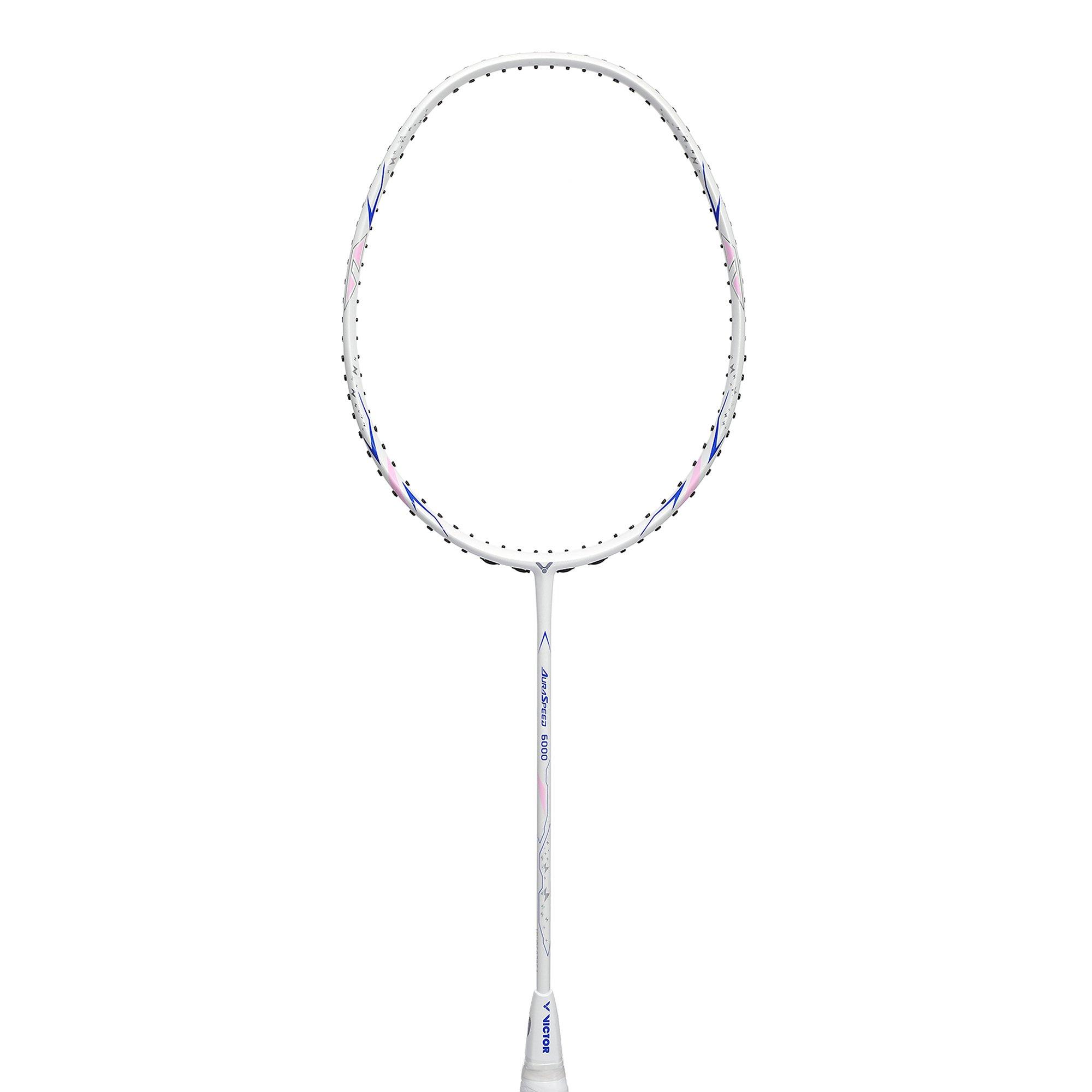 White - Victor - Aura Speed 6000 Badminton Racket - 1