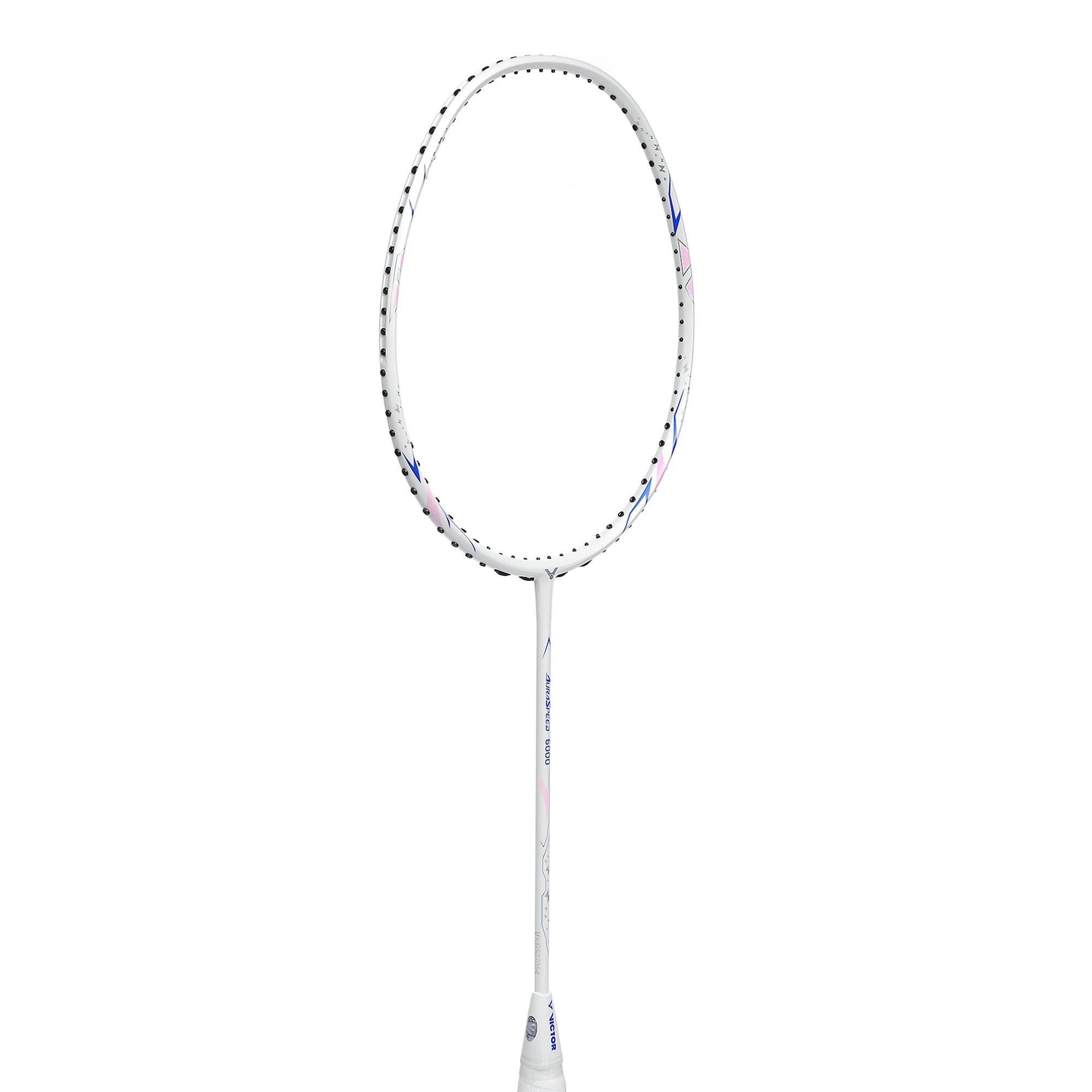White - Victor - Aura Speed 6000 Badminton Racket - 2