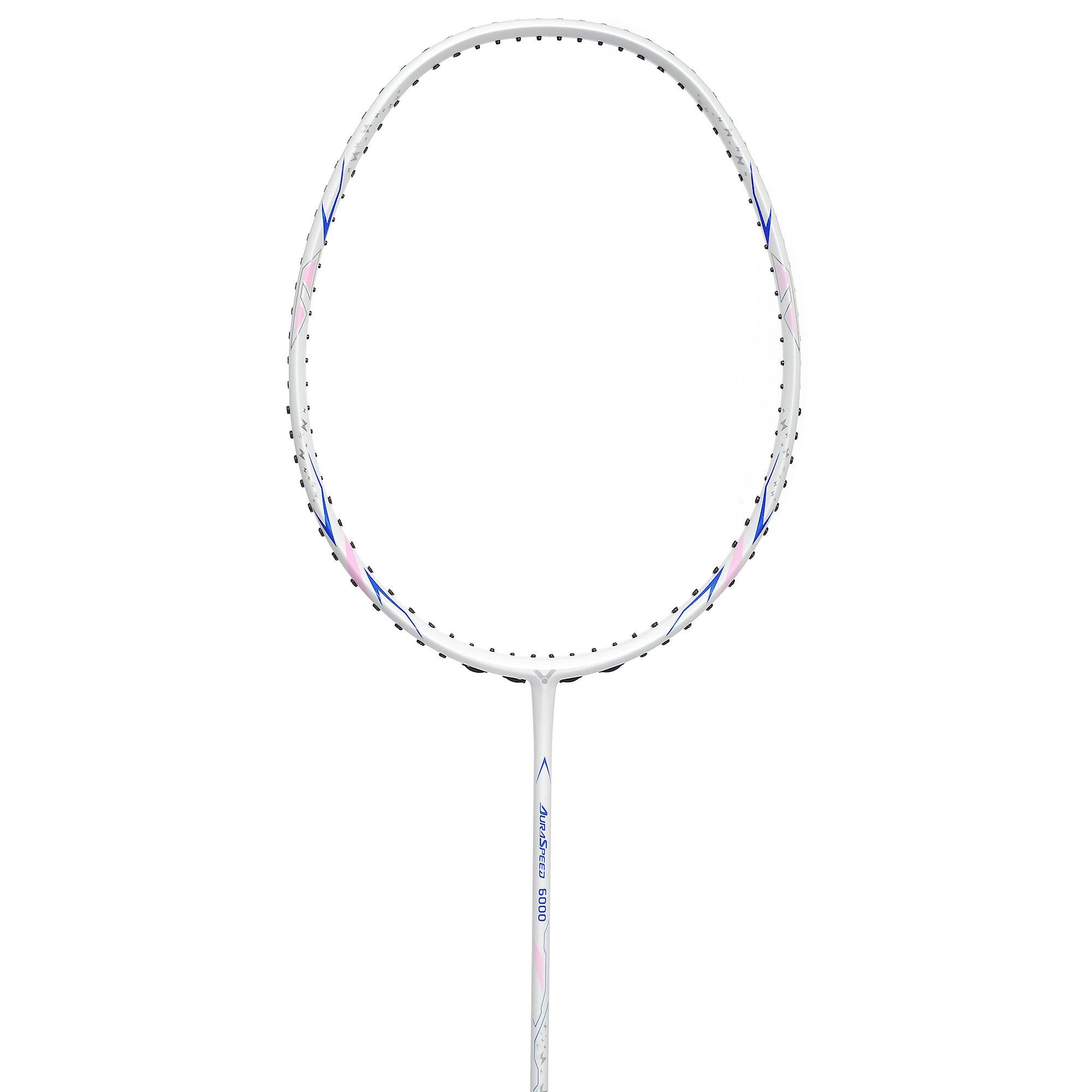 White - Victor - Aura Speed 6000 Badminton Racket - 4