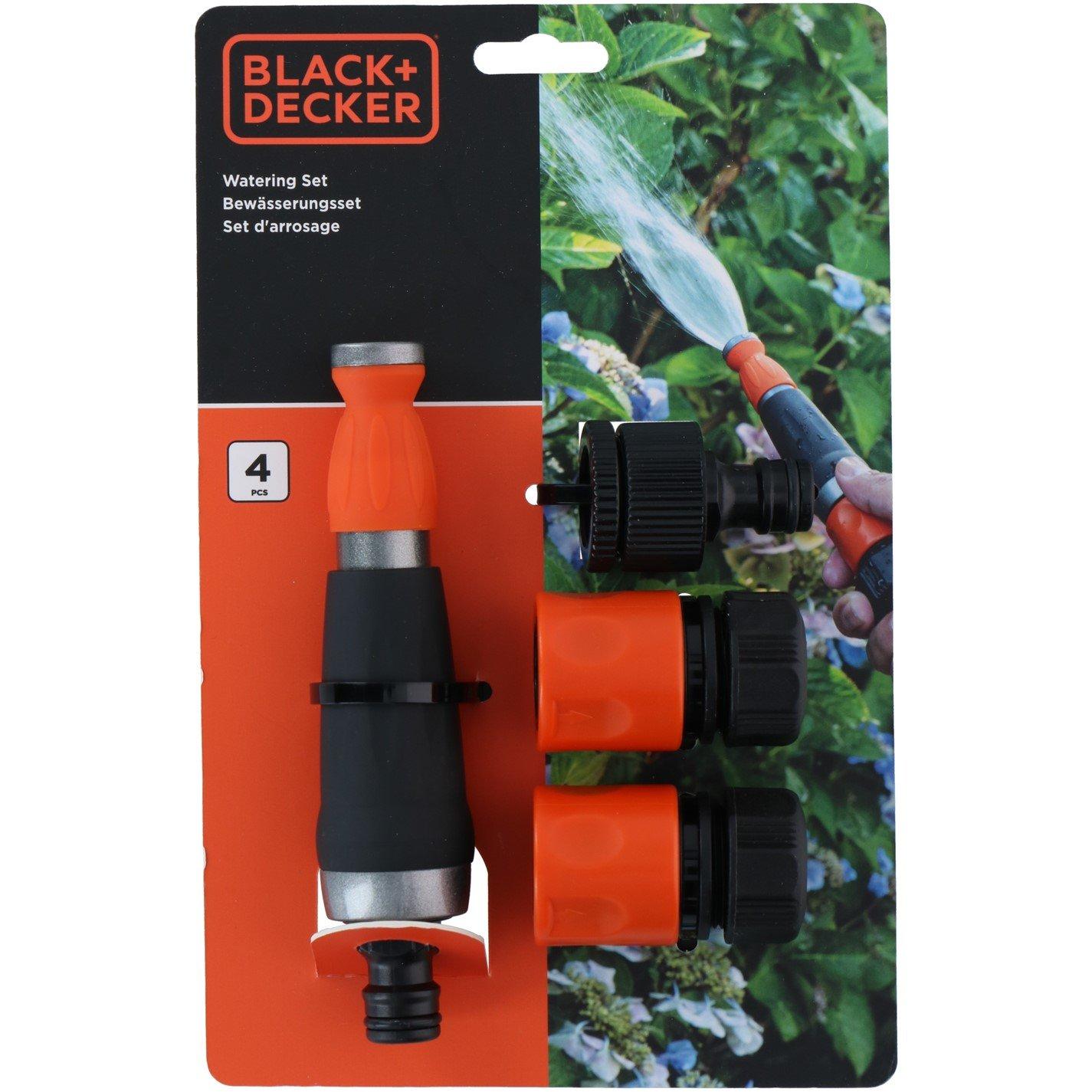 Black/Orange - Black and Decker - Watering Set 4pcs - 2