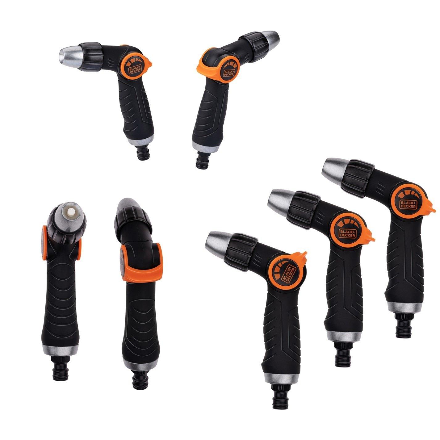 Black/Orange - Black and Decker - Spray Nozzle Gardening Essential - 5