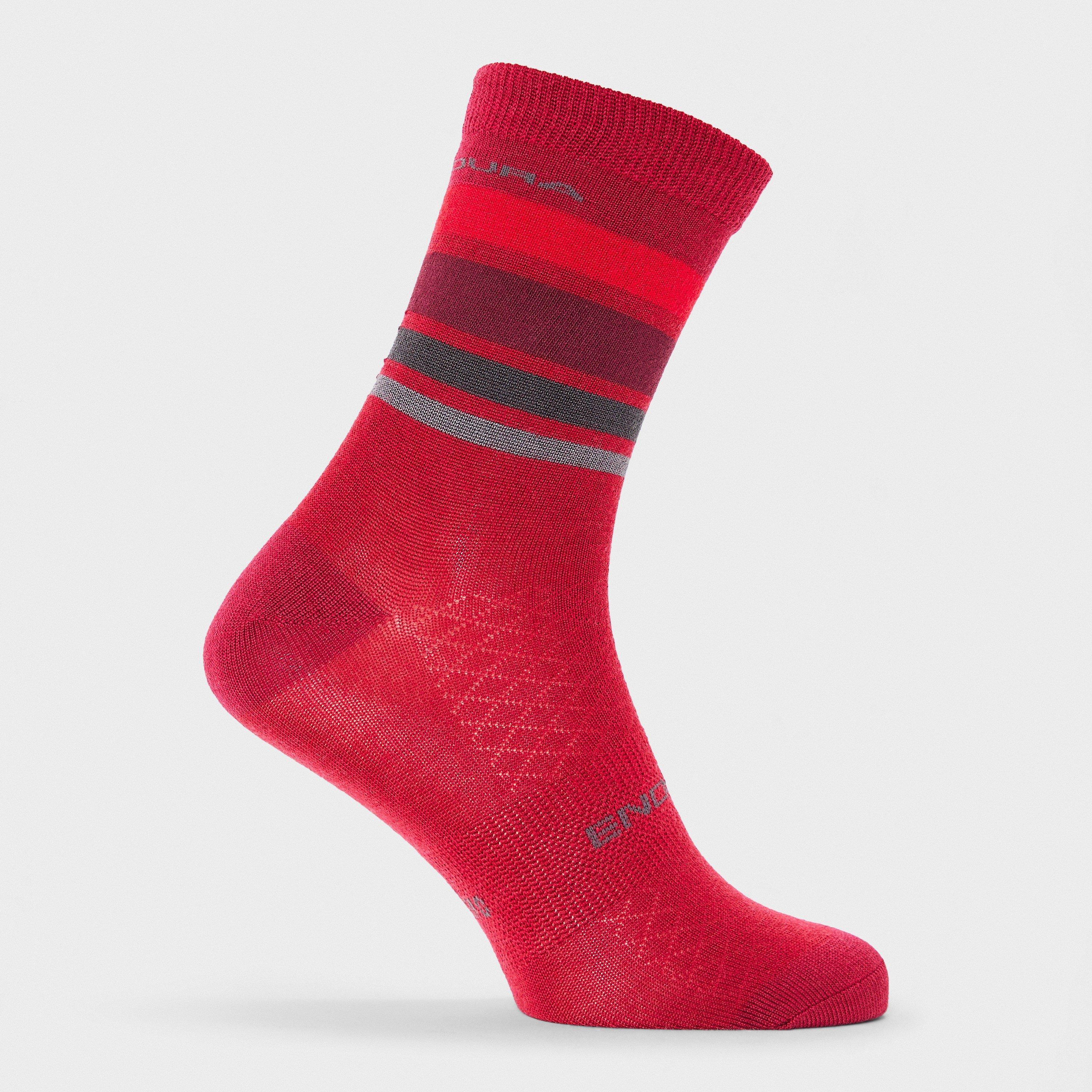 Endura  Bb Stripe Cycling Socks - Red - S-M
