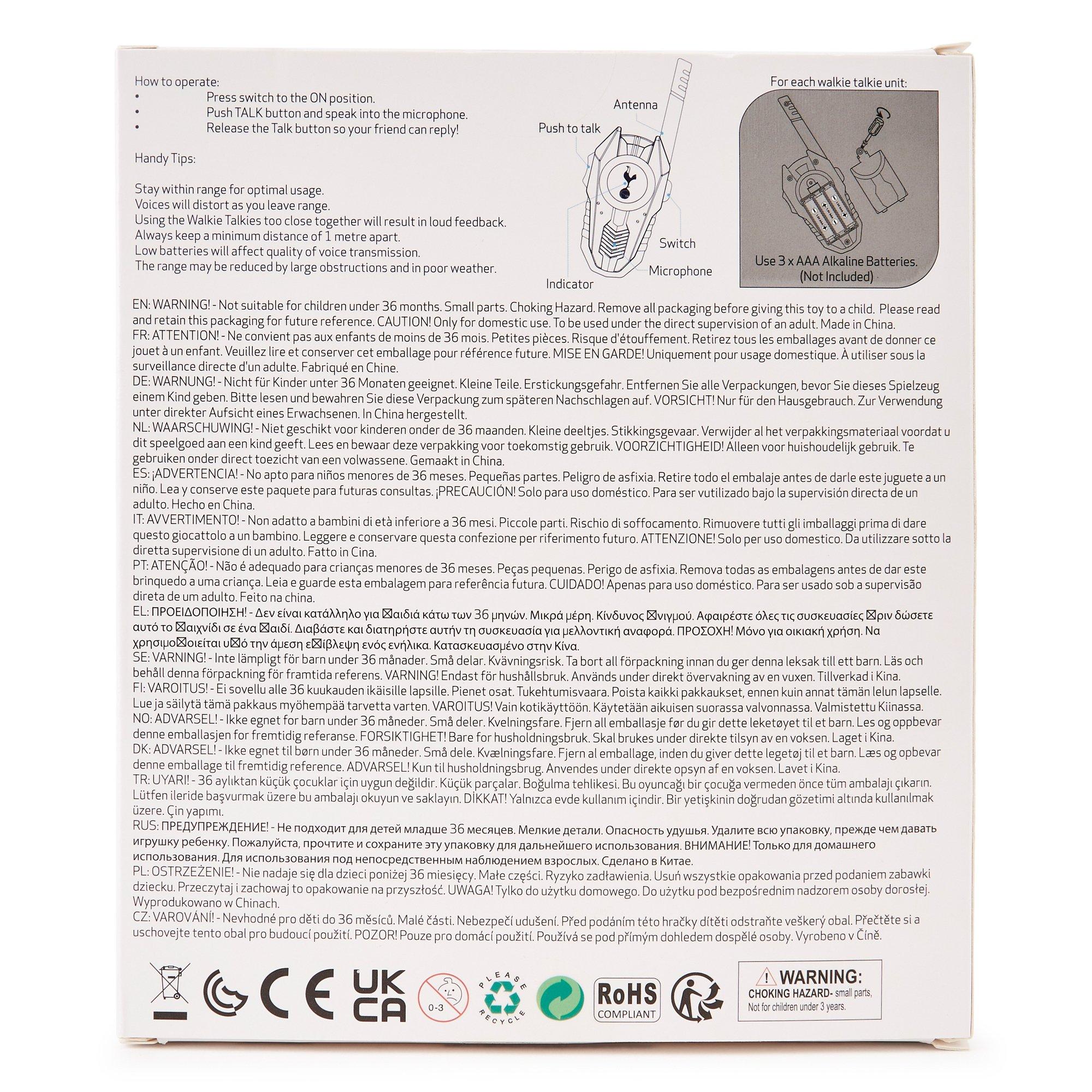 Blue - Team - Tottenham Hotspur Walkie Talkie 2 pack set - 2