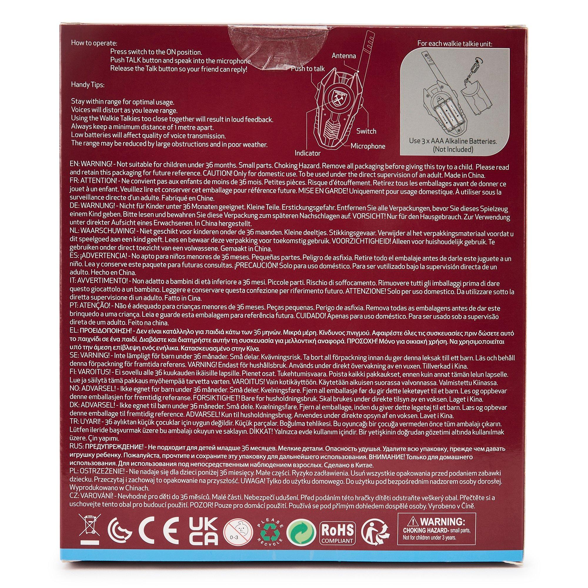 Multi - Team - West Ham Walkie Talkie 2 pack set - 2