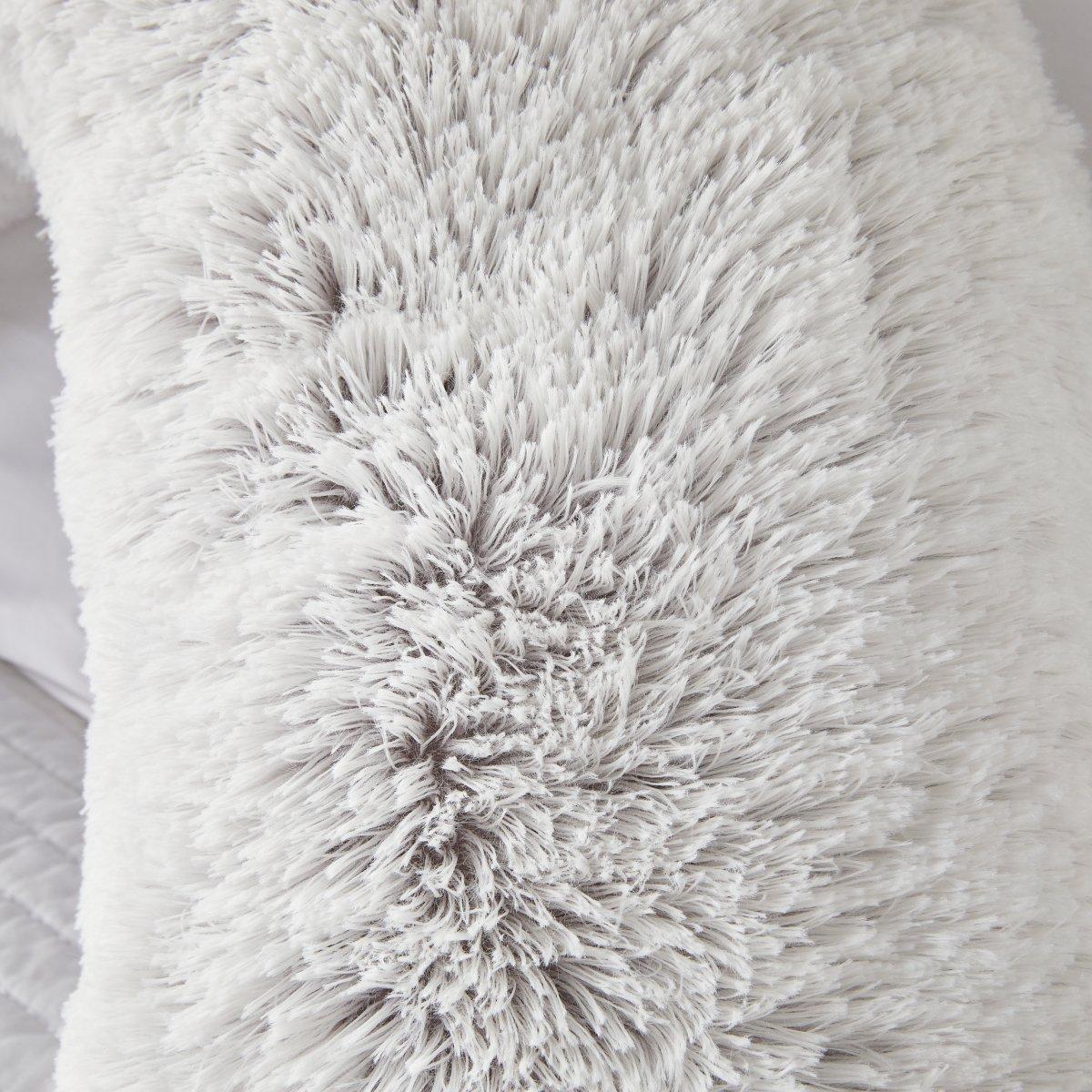 Grey - Downland - Long Haired V-shape Pillow - 3