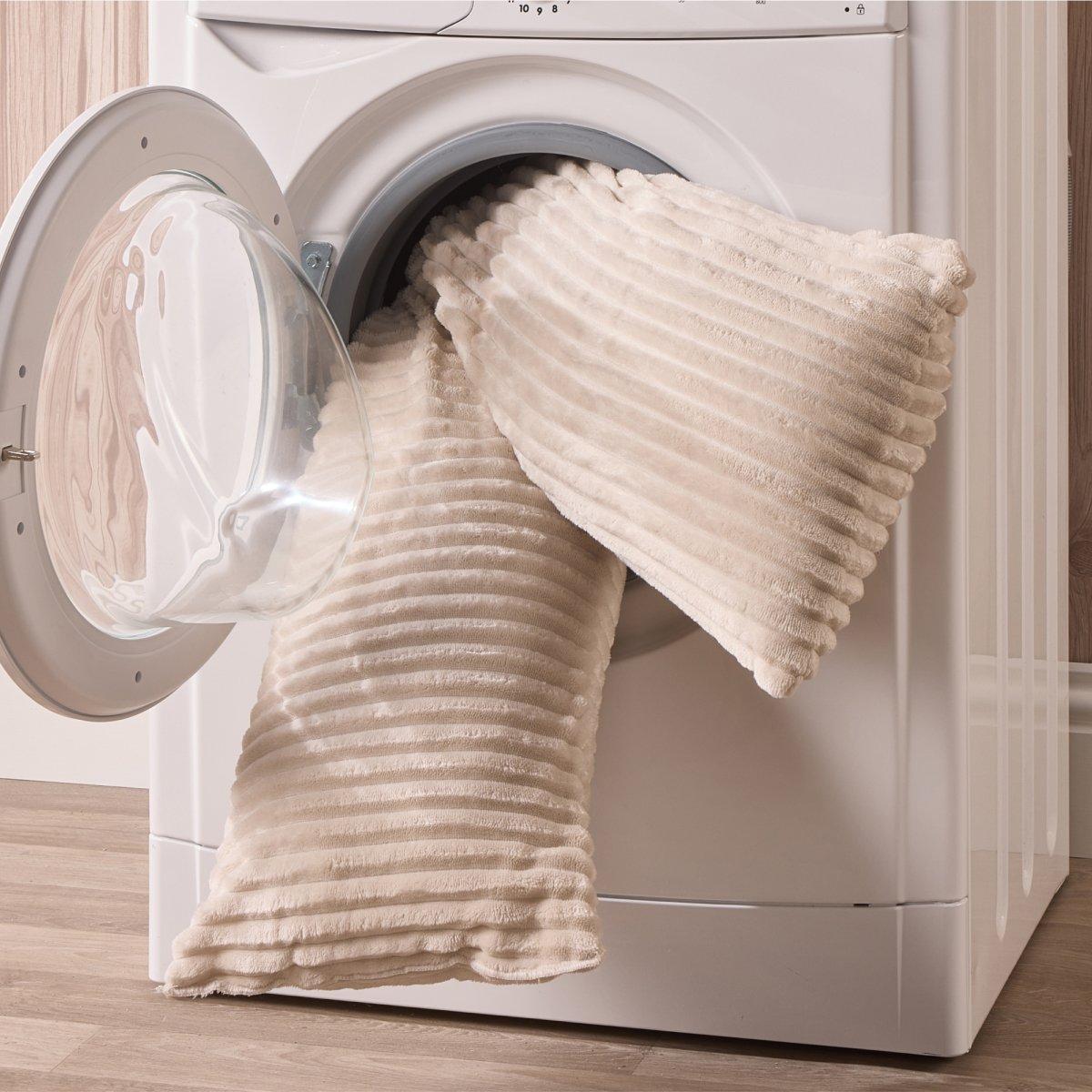 Cream - Downland - Velvet Cord V-Shape Pillow - 5