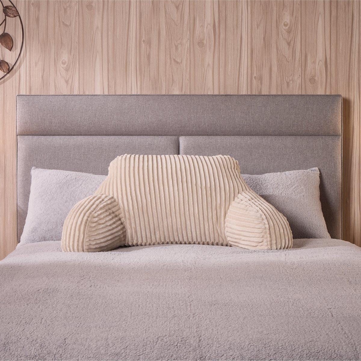 Cream - Downland - Velvet Cord Fleece Cuddle Cushion - 4