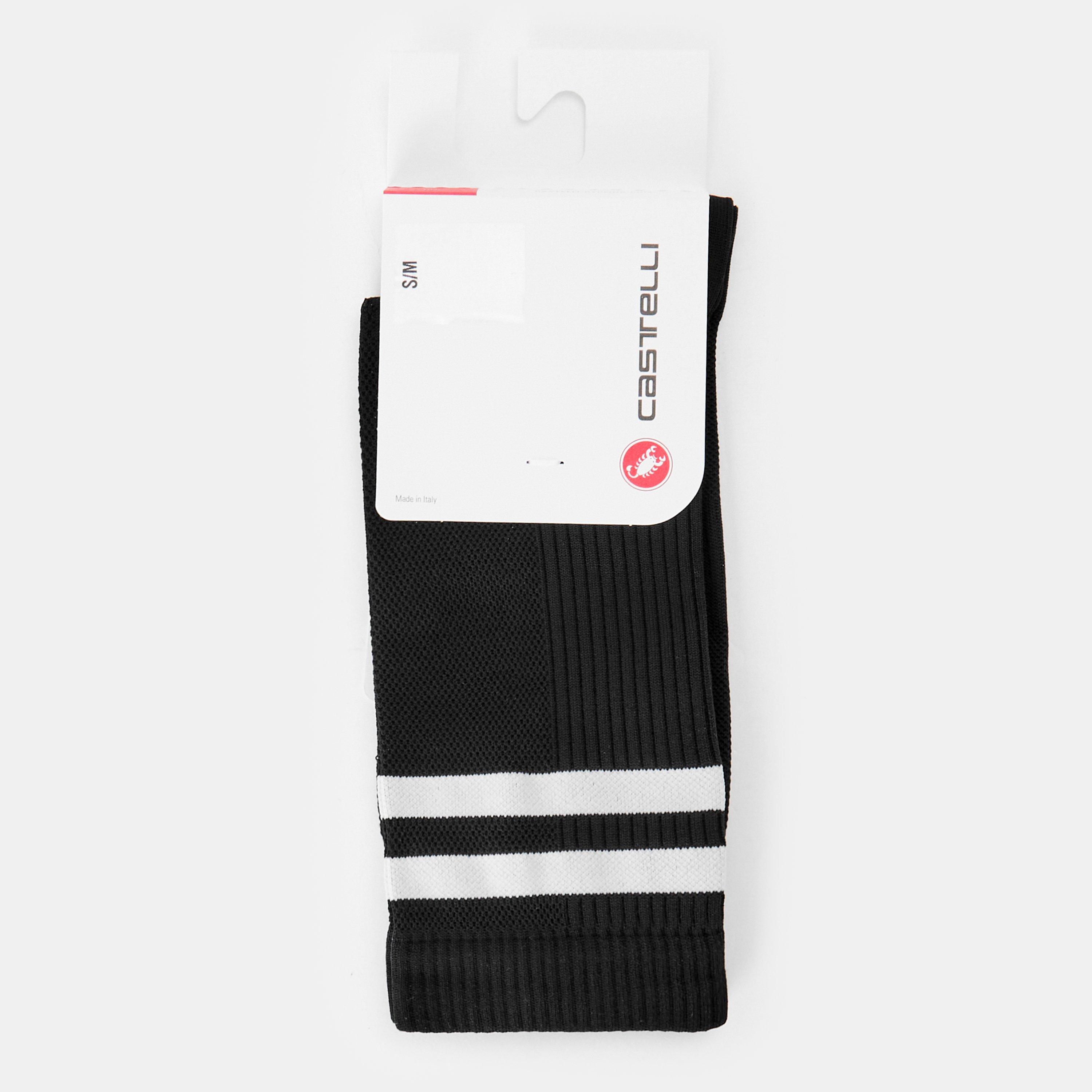 Castelli Men's Original 18 Sock Sn54 - Black/White - 2XL