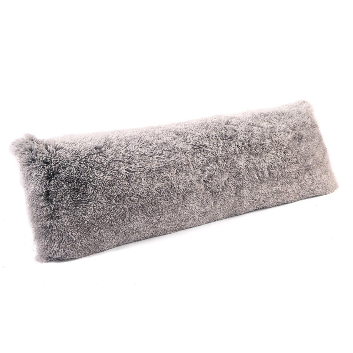 Grey - Downland - Long Haired Bolster Pillow - 7