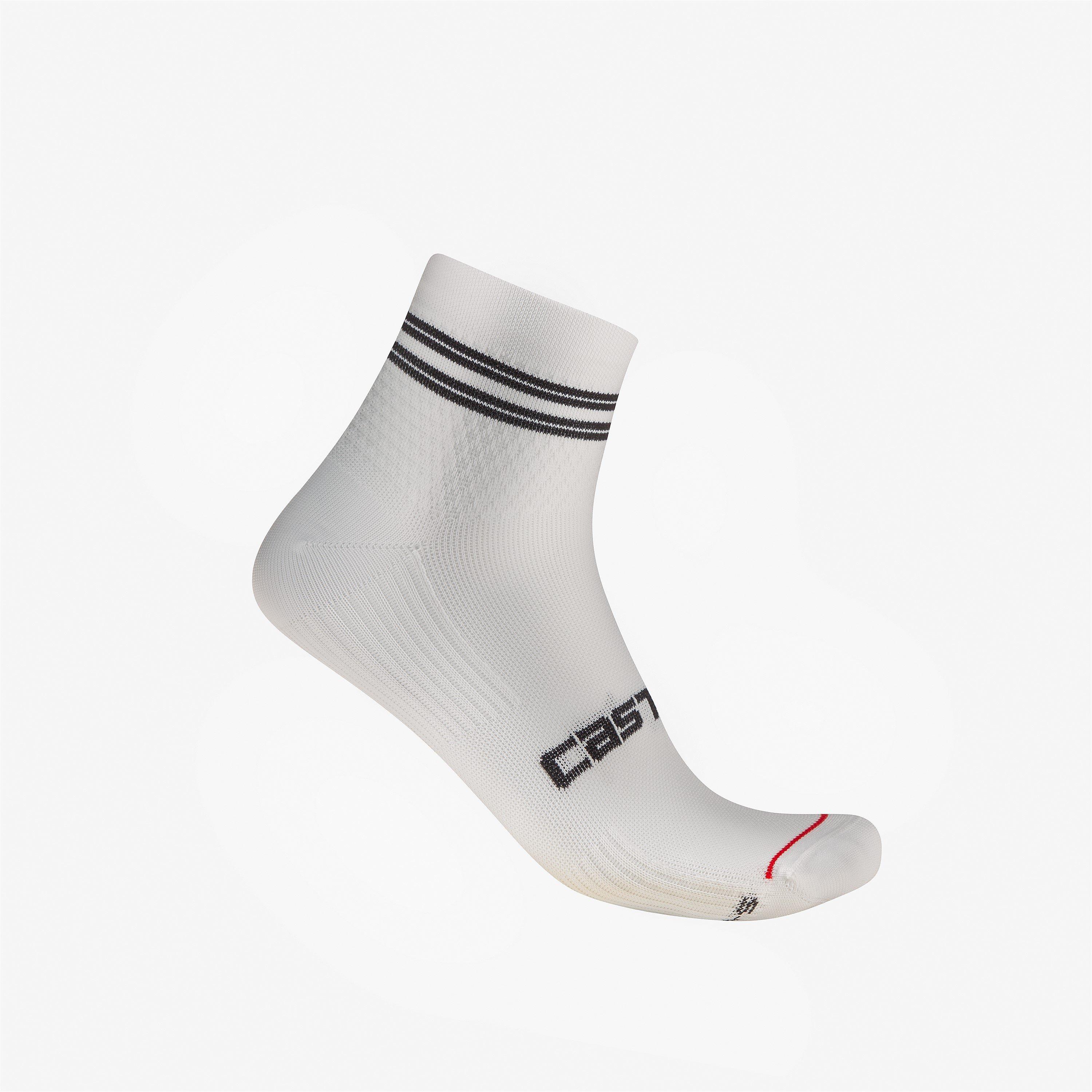 Castelli Men's Anima 7 Sock Sn54 - White - L/XL