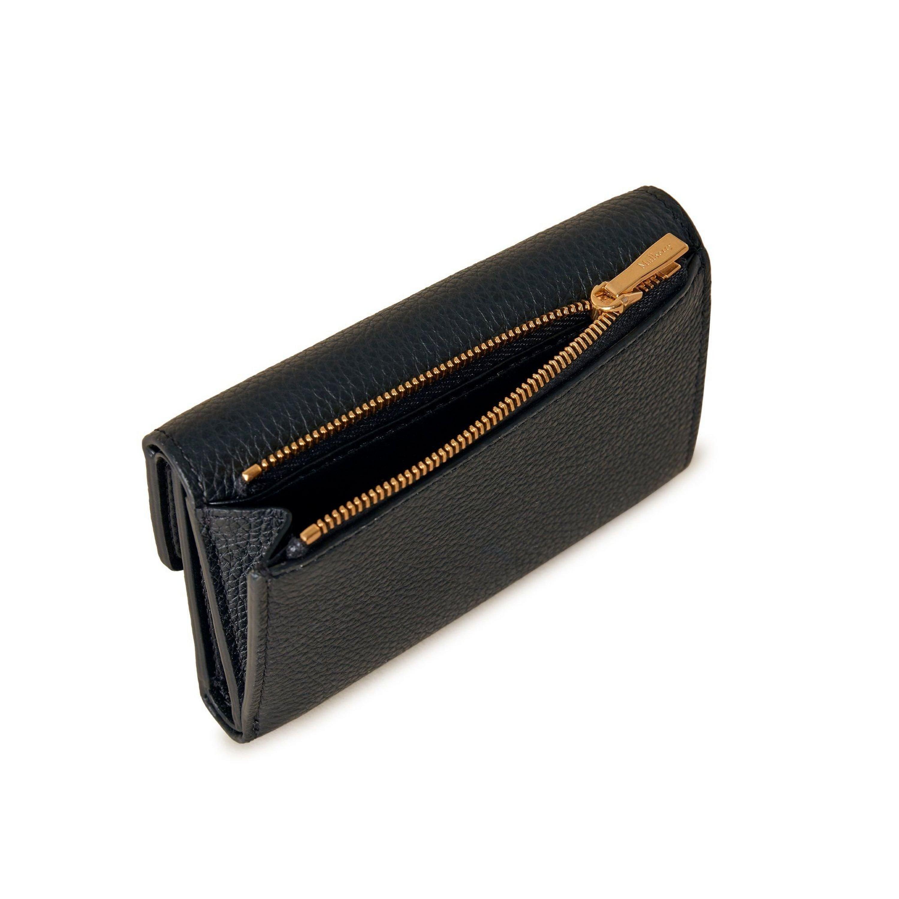 Black - Mulberry - Darley Folded Multi-Card Wallet Small Classic Grain - 2