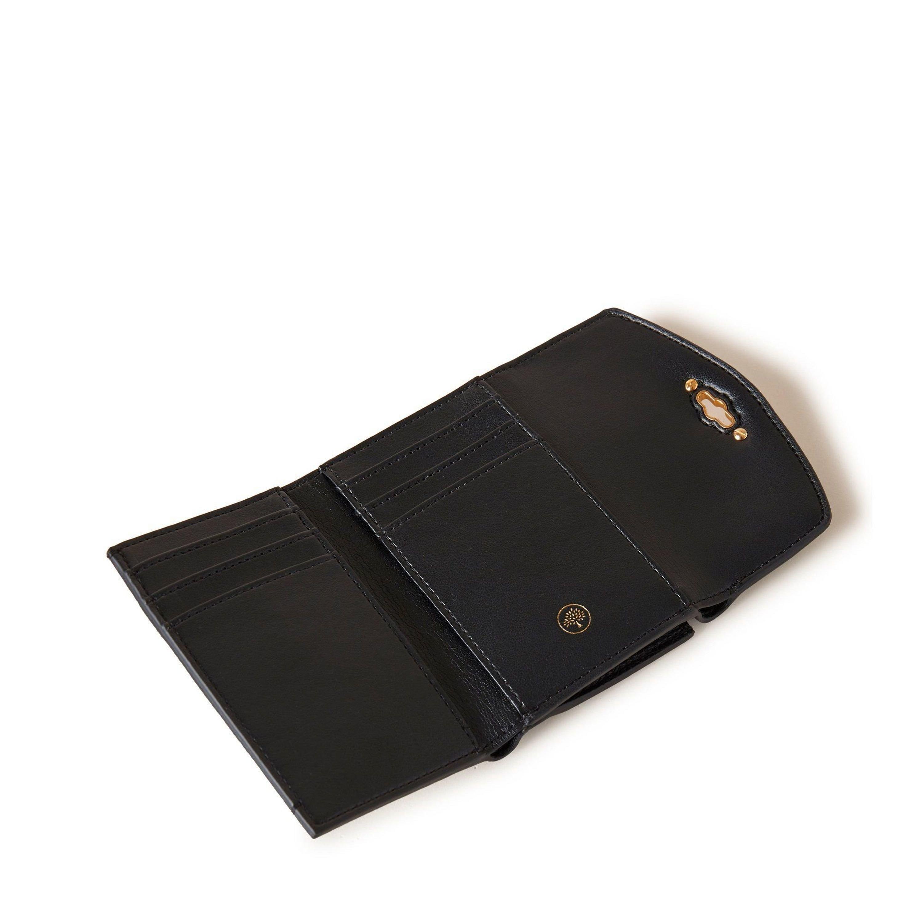 Black - Mulberry - Darley Folded Multi-Card Wallet Small Classic Grain - 3