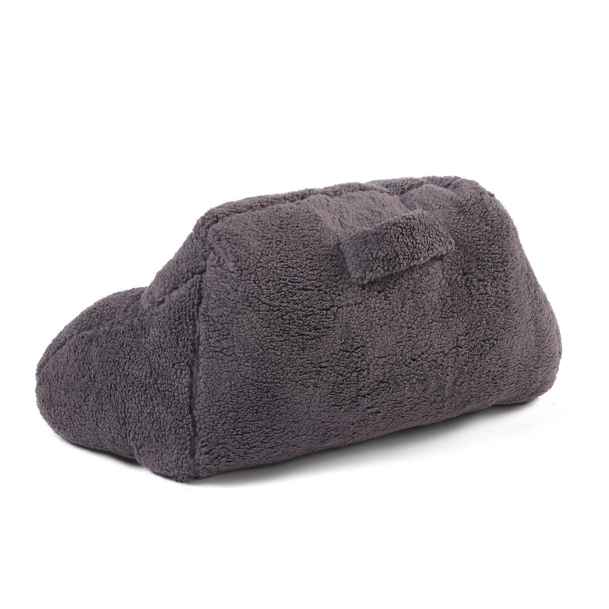 Charcoal - Downland - Heated Teddy Fleece Cuddle Cushion - 7
