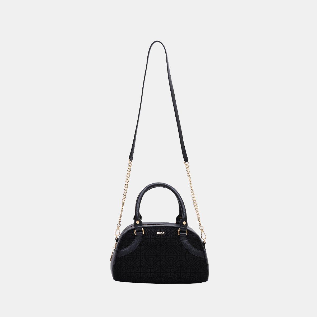 Black - Biba - Women's Bowling Top Handle Bag - 1