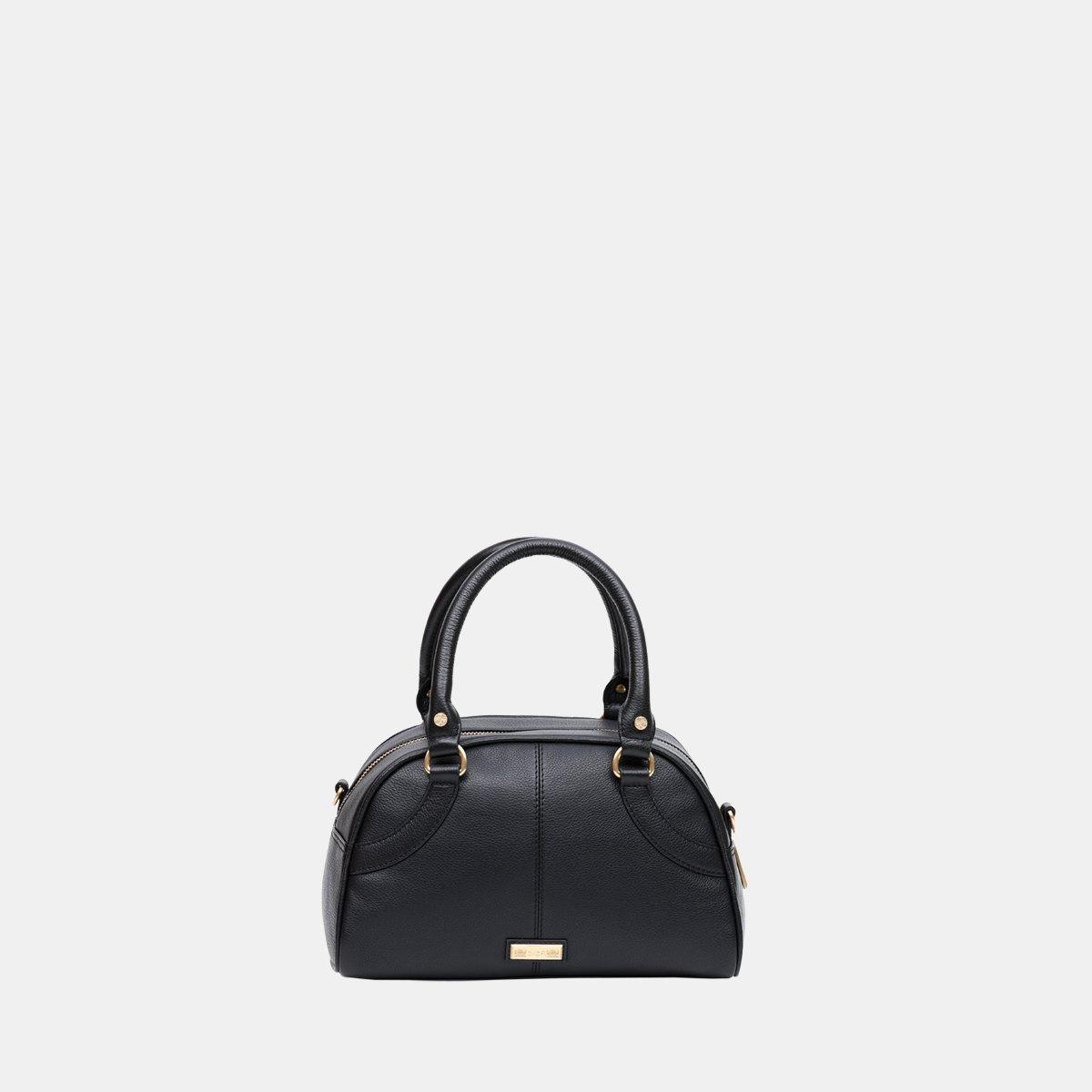 Black - Biba - Women's Bowling Top Handle Bag - 3