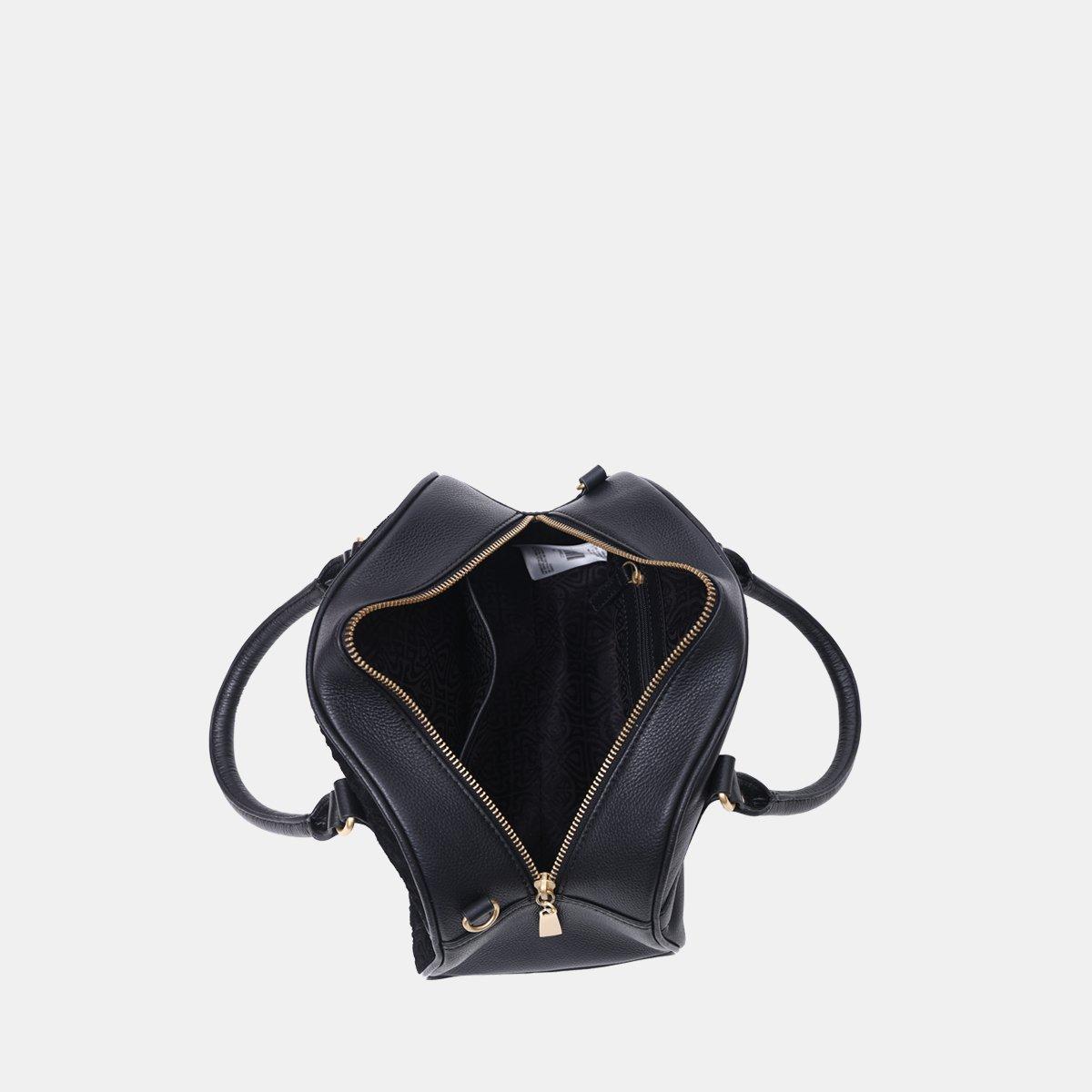 Black - Biba - Women's Bowling Top Handle Bag - 4