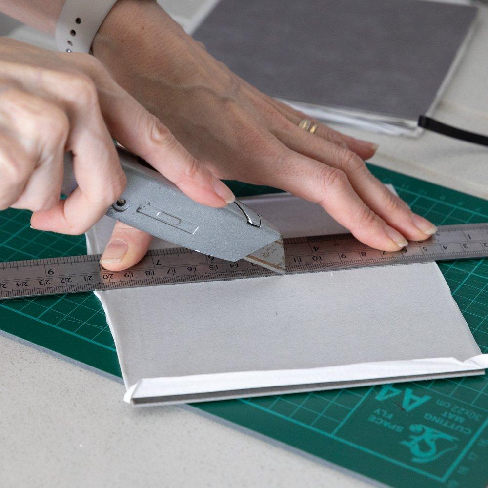 Grey - D C Fix - Self Adhesive Vinyl Wall Tiles Cement Dark Grey - 5