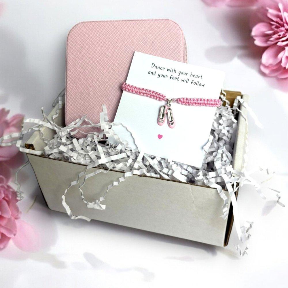 Pink - Aye Do Gifts - Ballet Shoes Frdship Bracelet Small Hamper00303-CD - 1