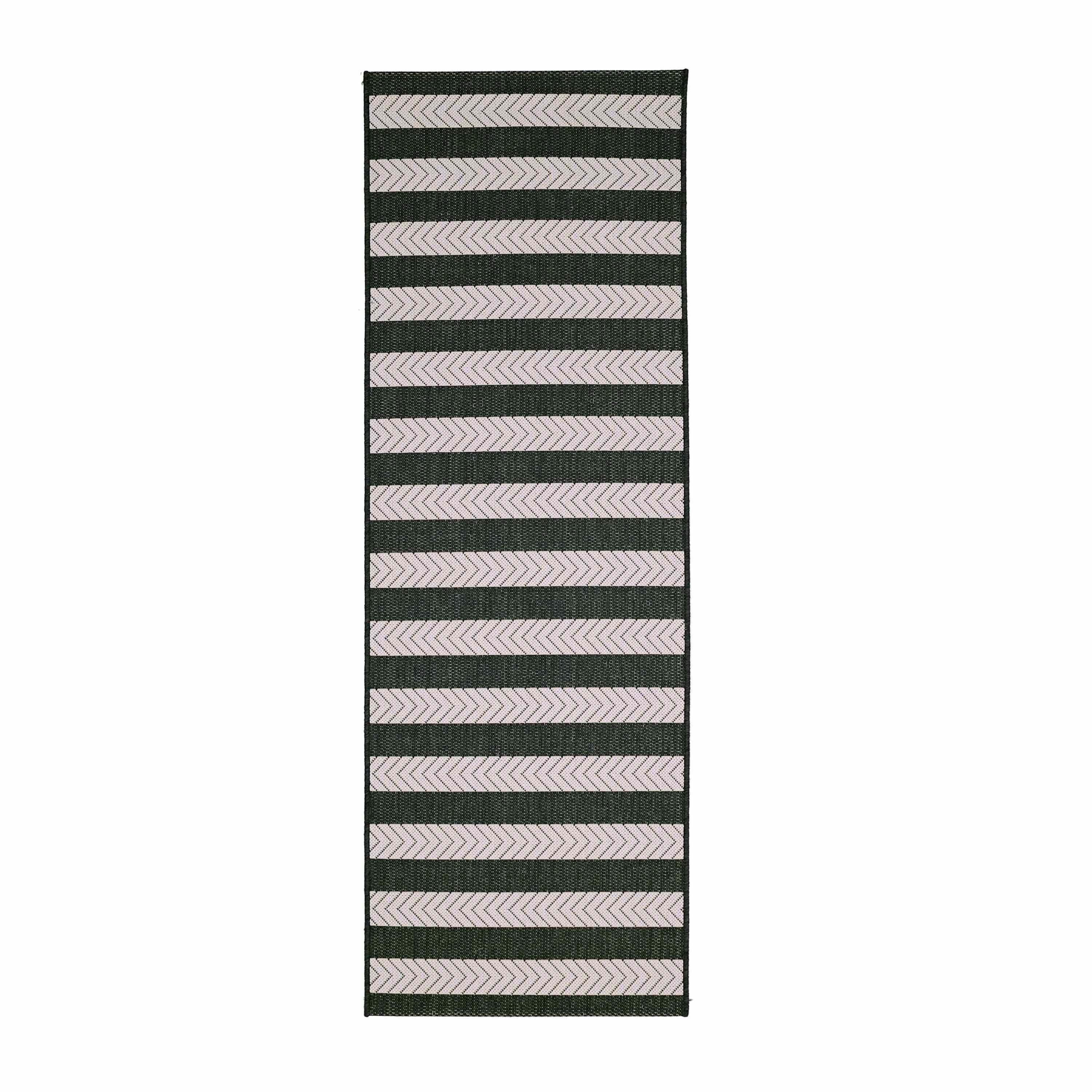 Black - Homemaker - Eden Stripe Mono Runner - 2