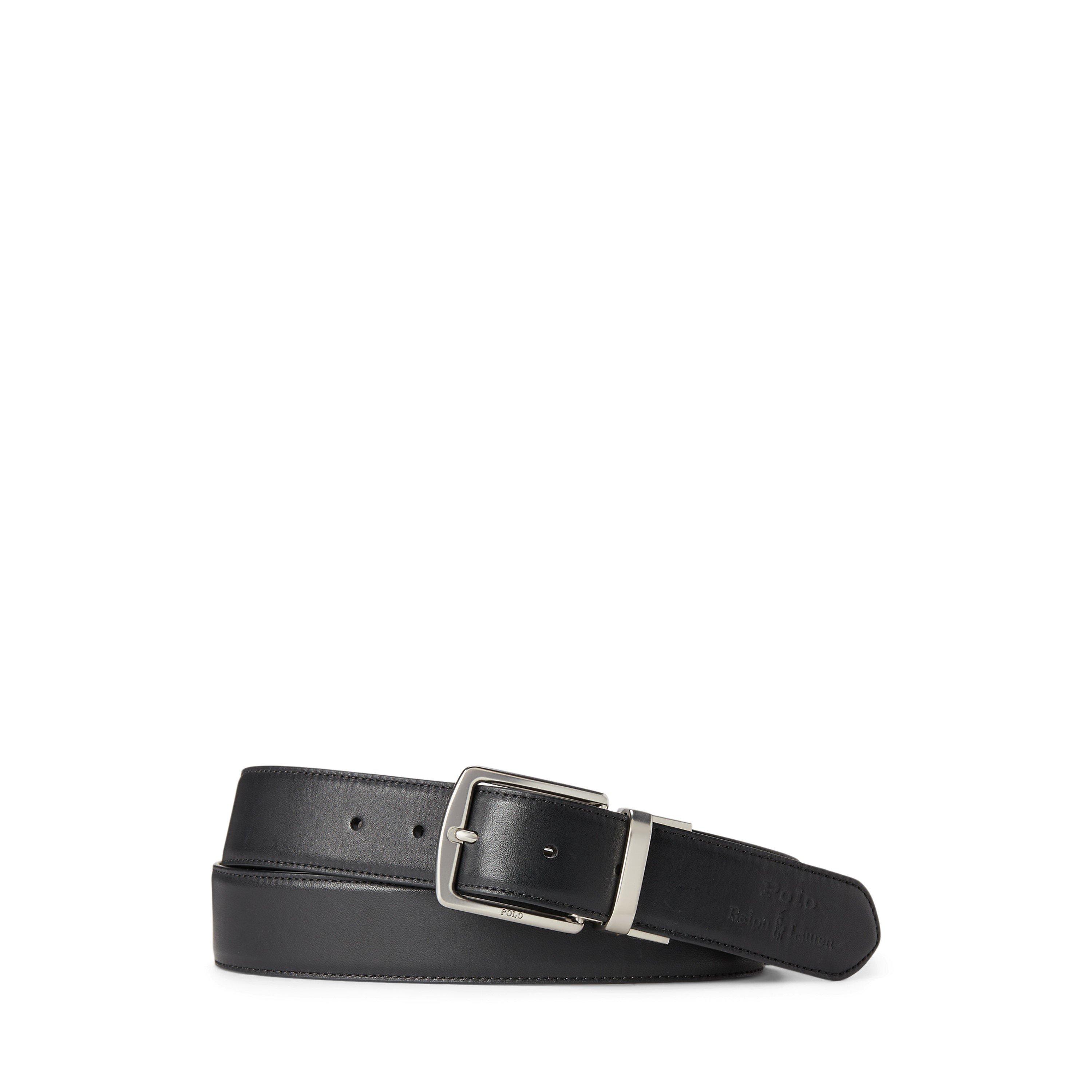 Black - Polo Ralph Lauren - Men's Leather Belt and Wallet Gift Set - 3