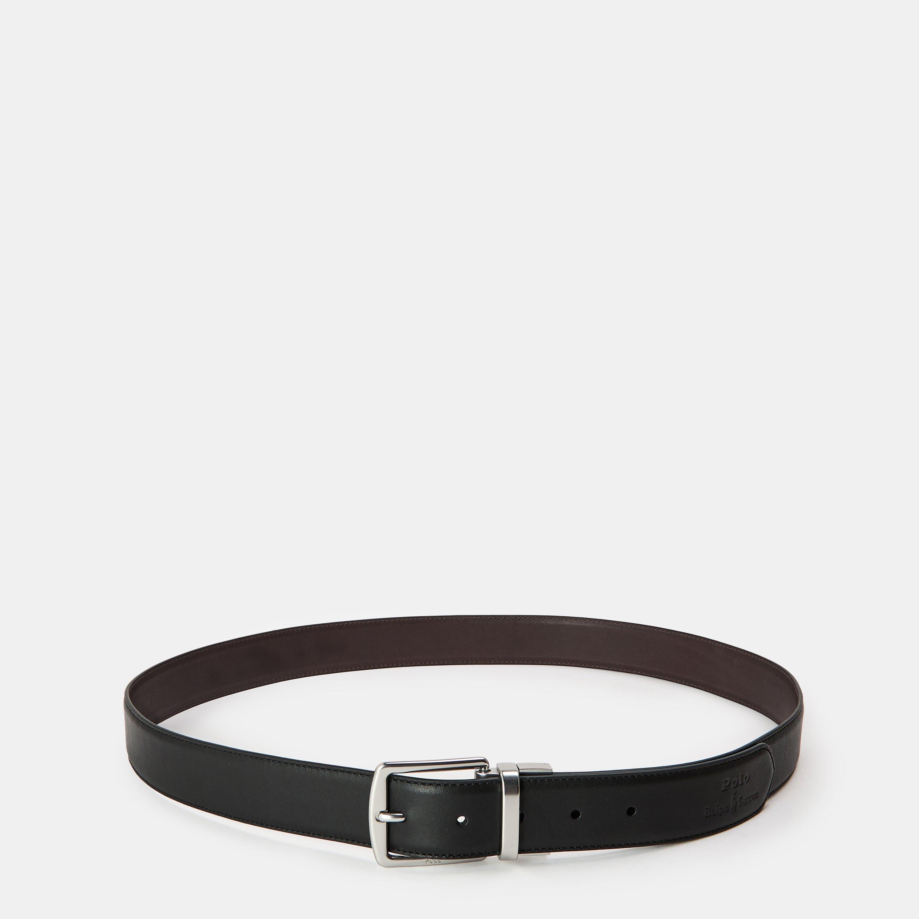 Black - Polo Ralph Lauren - Men's Leather Belt and Wallet Gift Set - 2