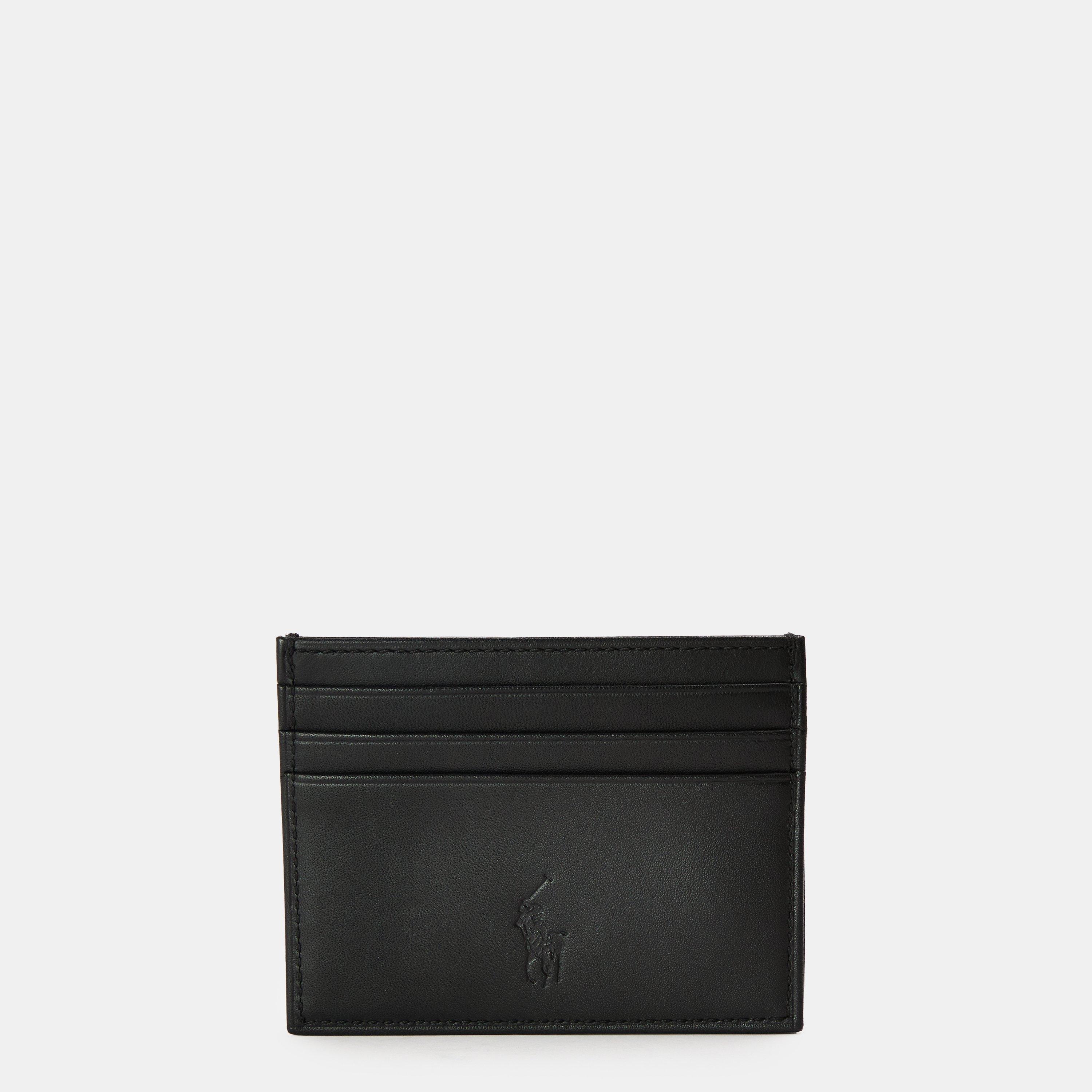 Black - Polo Ralph Lauren - Men's Leather Belt and Wallet Gift Set - 6