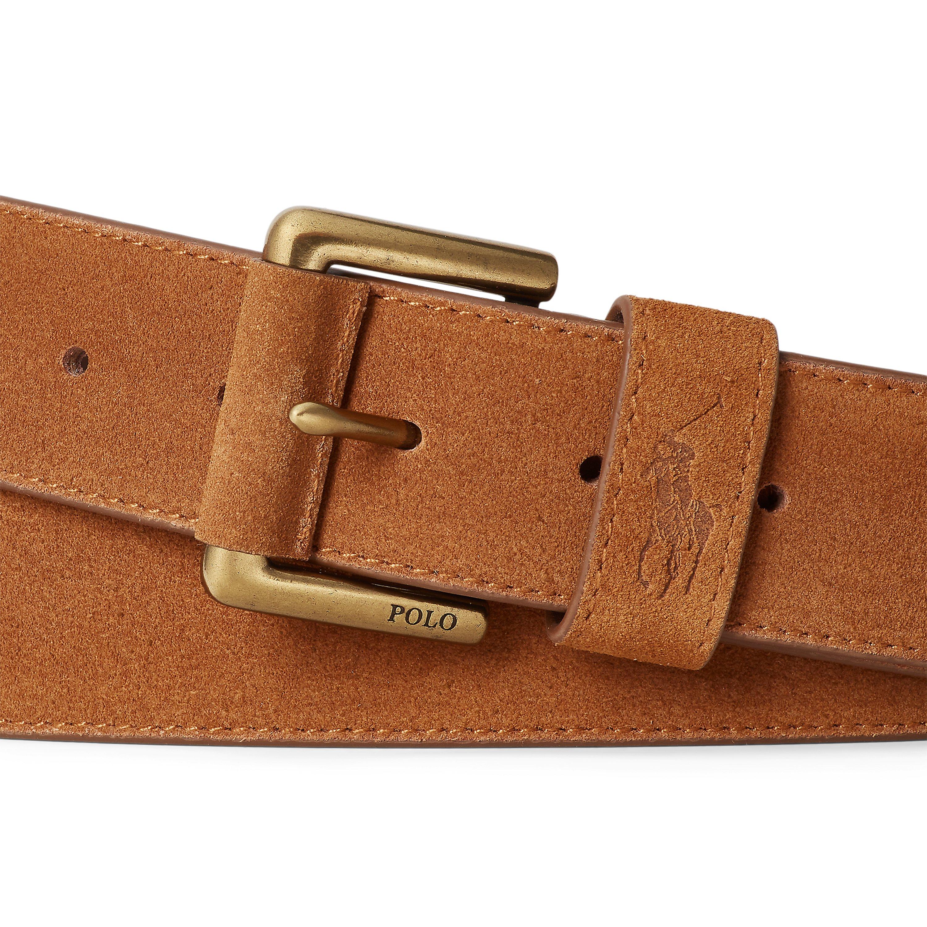 Brown - Polo Ralph Lauren - Suede Pony Belt - 3