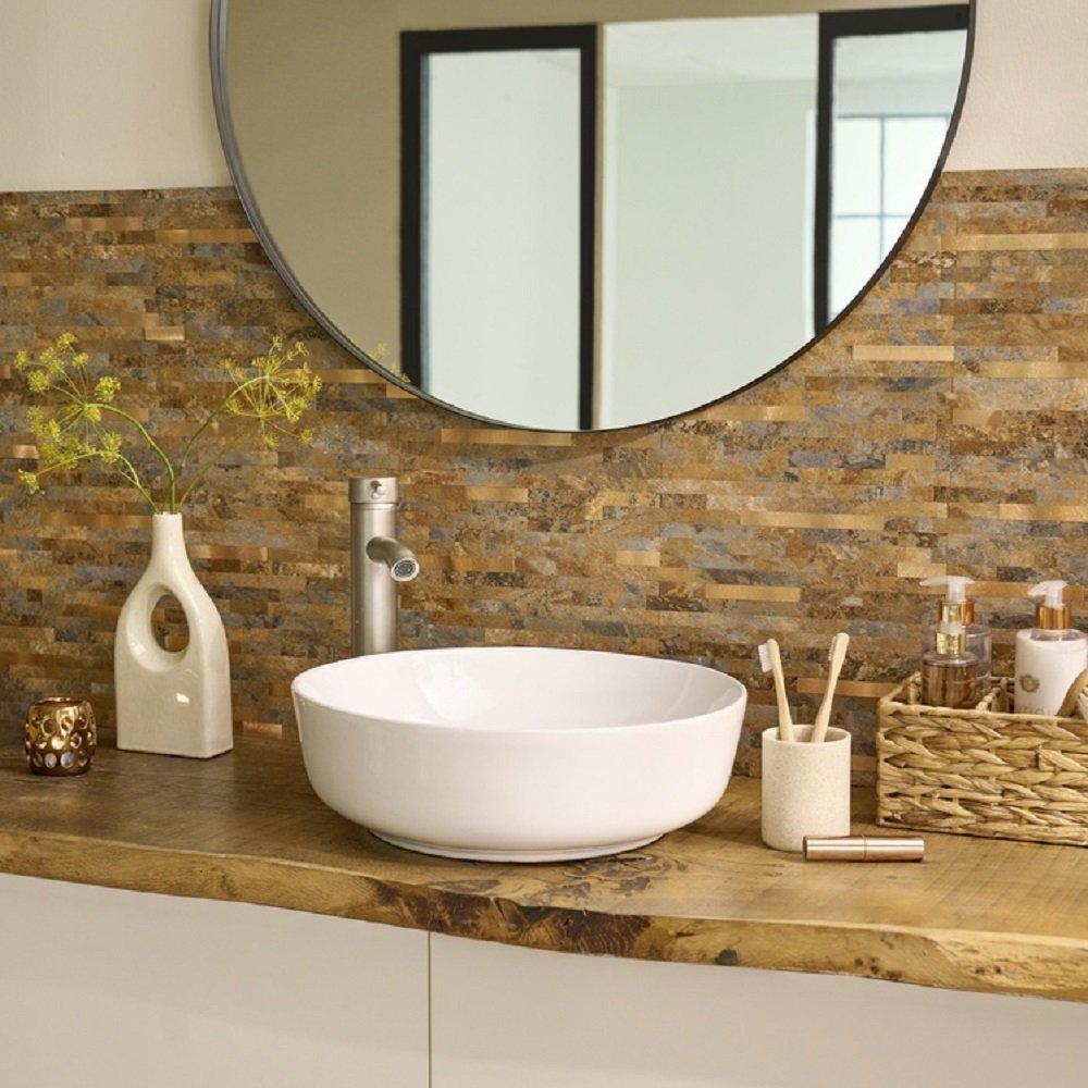 Copper - D C Fix - Self Adhesive Premium Wall Tiles Slate and Metal - 6