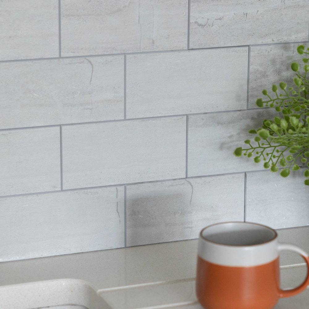 Grey - D C Fix - Self Adhesive Premium Wall Tiles Concrete - 5