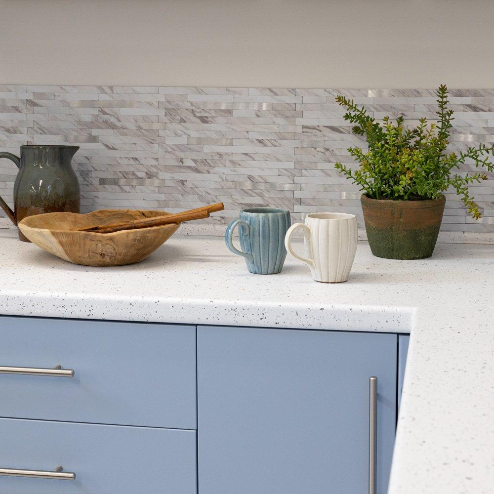 Grey - D C Fix - Self Adhesive Premium Wall Tiles Metal and Marble - 4