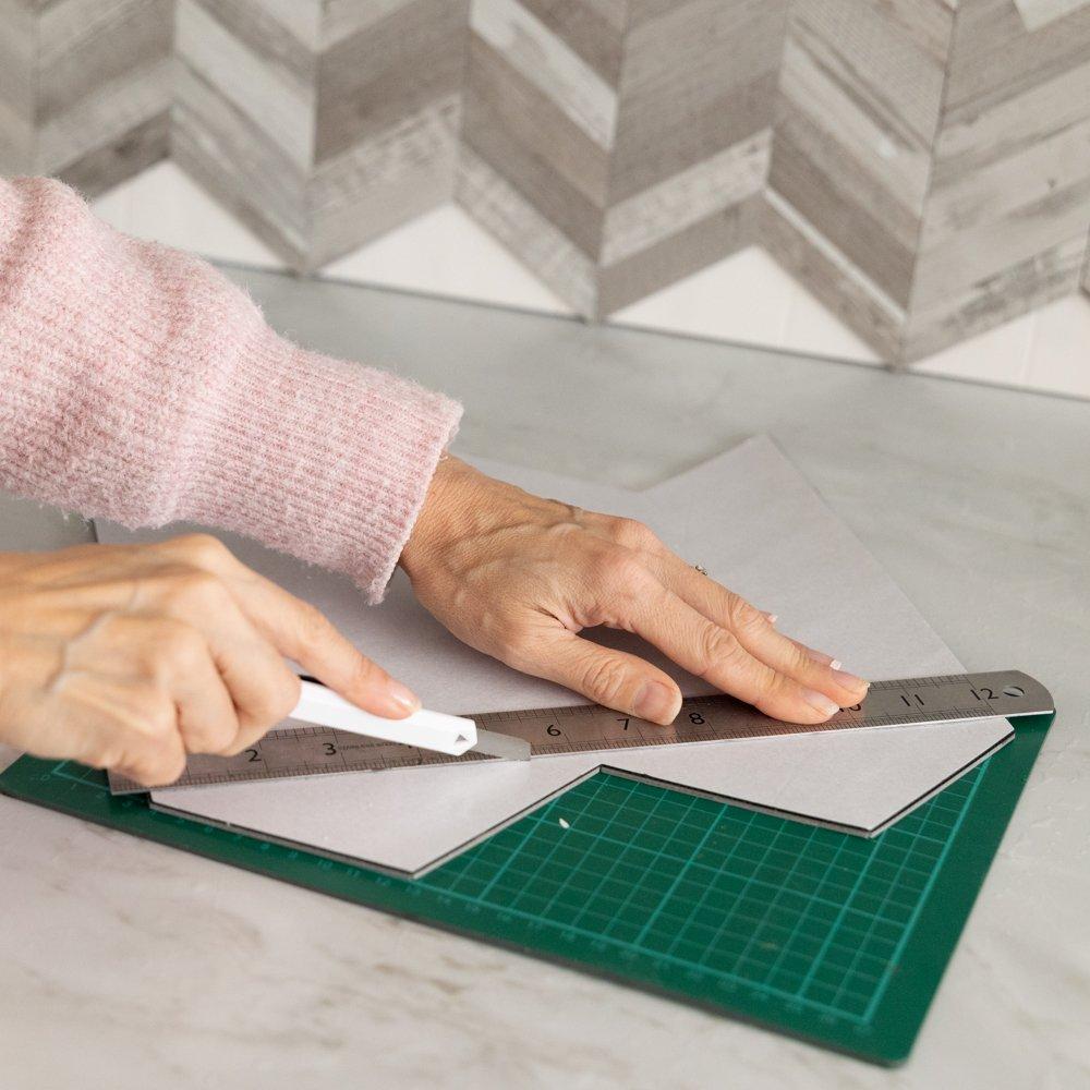 Grey - D C Fix - Self Adhesive Premium Wall Tiles Herringbone - 3