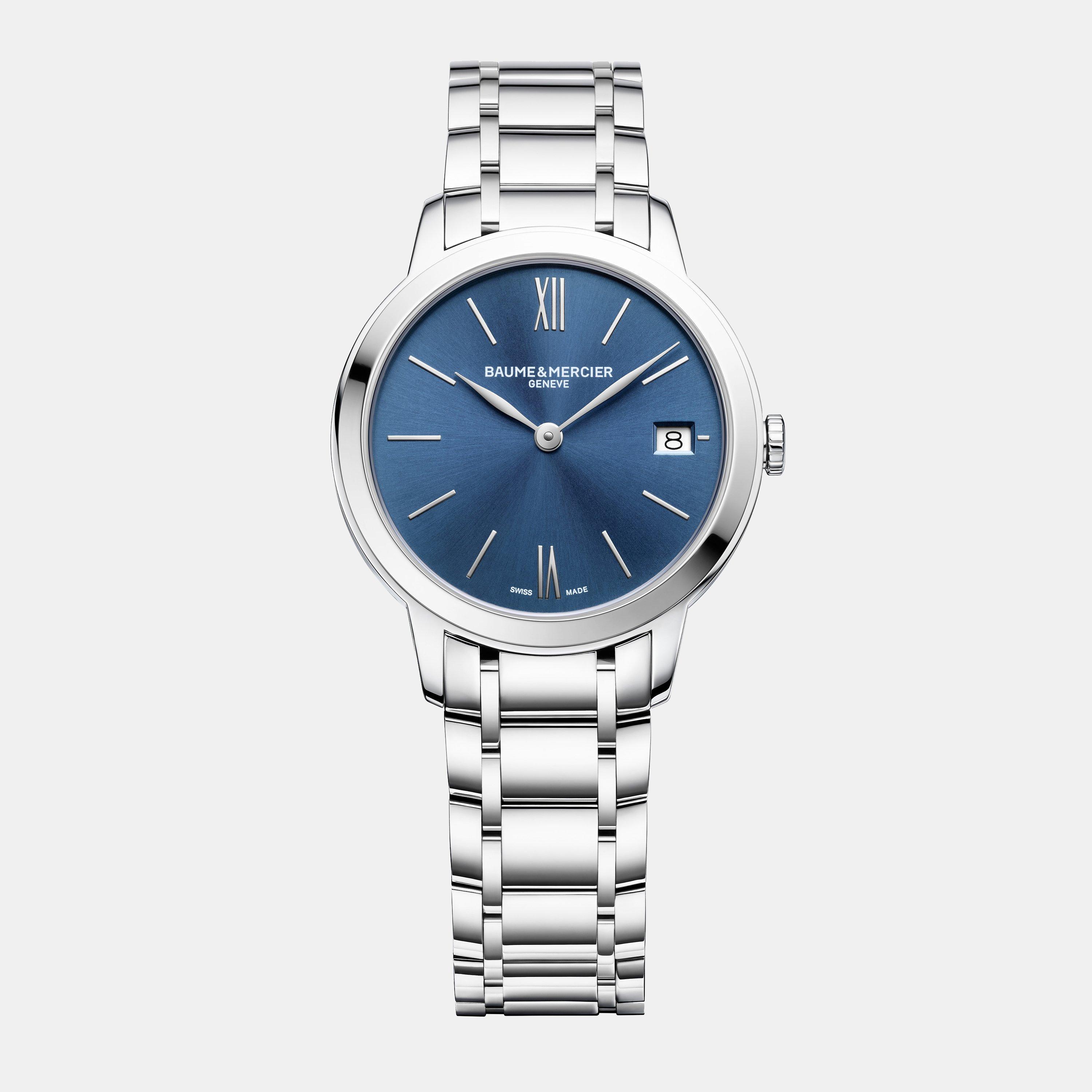 Blue/Silver - Baume and Mercier - Adults Classima Automatic Analogue Watch