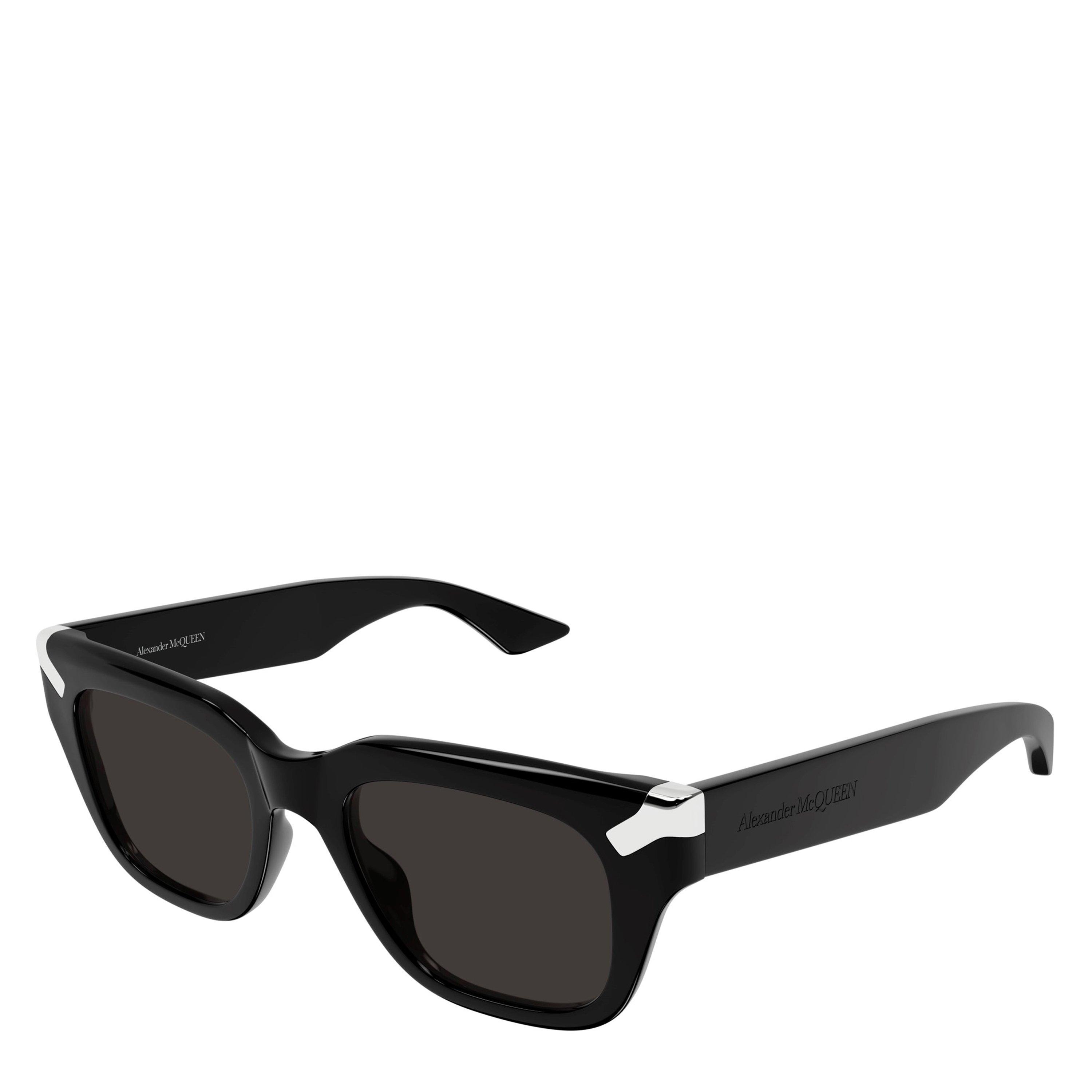 Alexander McQueen Alexander McQueen Mens AM0439S Wayfarer Sunglasses - Black/Grey