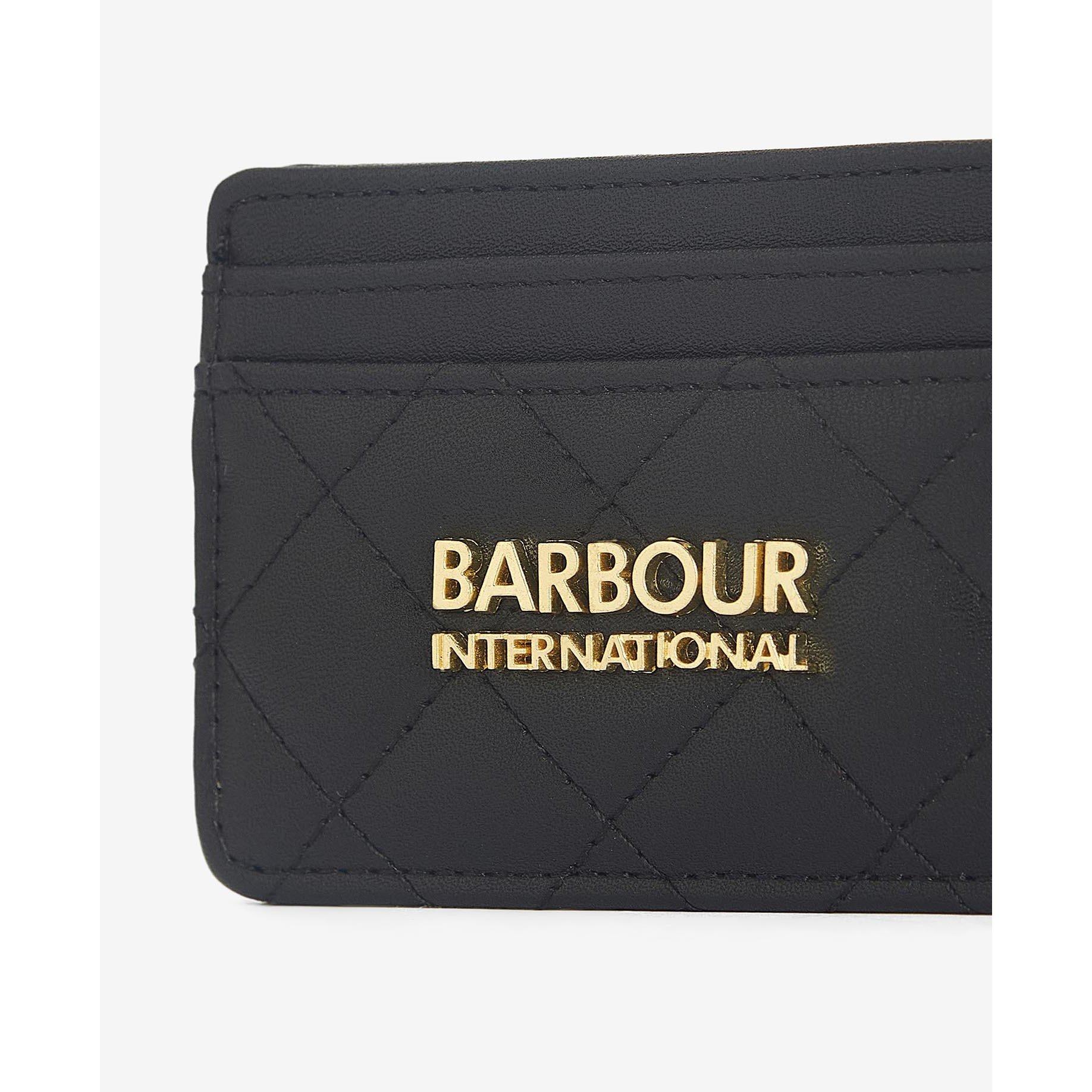 Black - Barbour International - Quilted Card Holder - 3