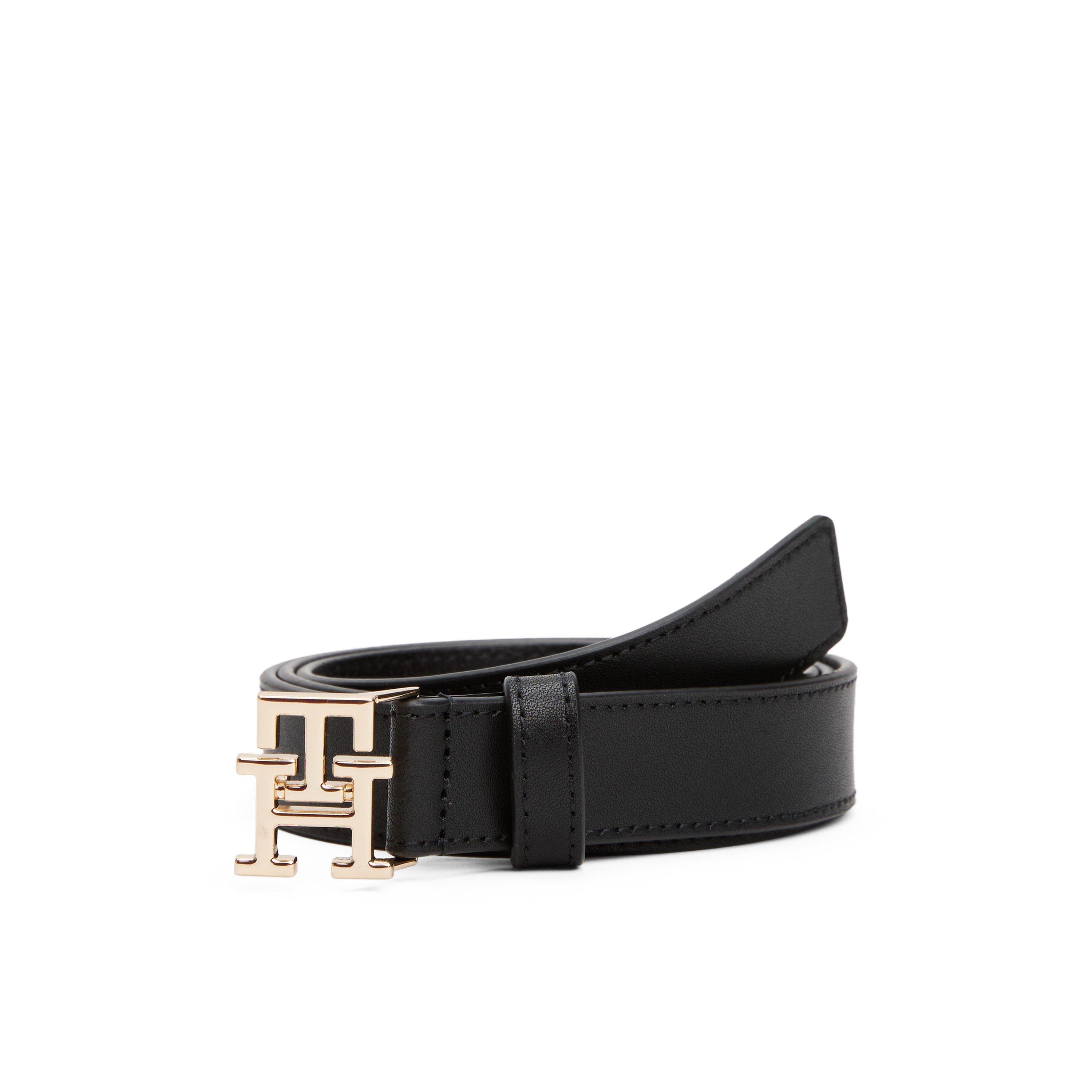 Black - Tommy Hilfiger - Women's Faux Leather Belt - 1