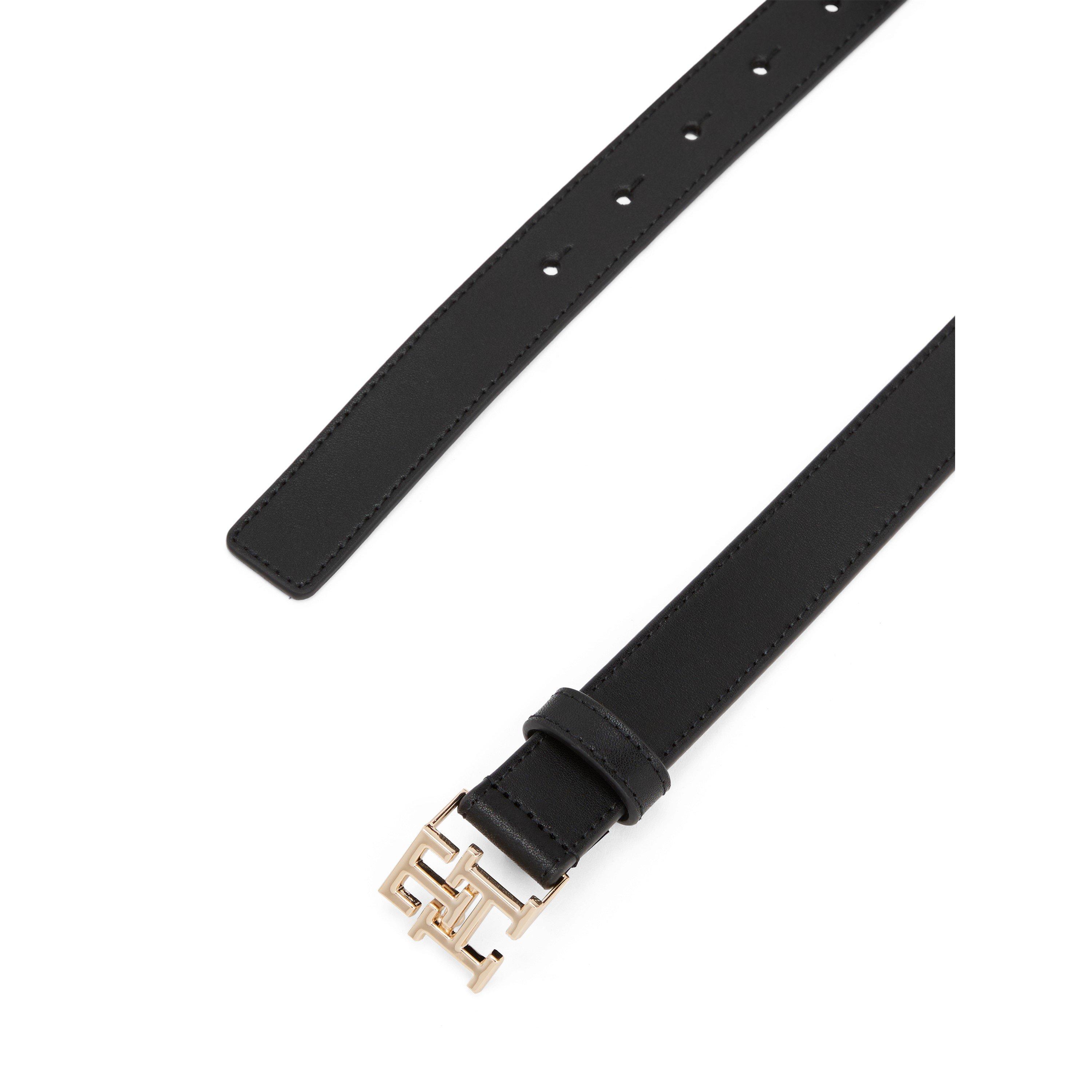 Black - Tommy Hilfiger - Women's Faux Leather Belt - 4