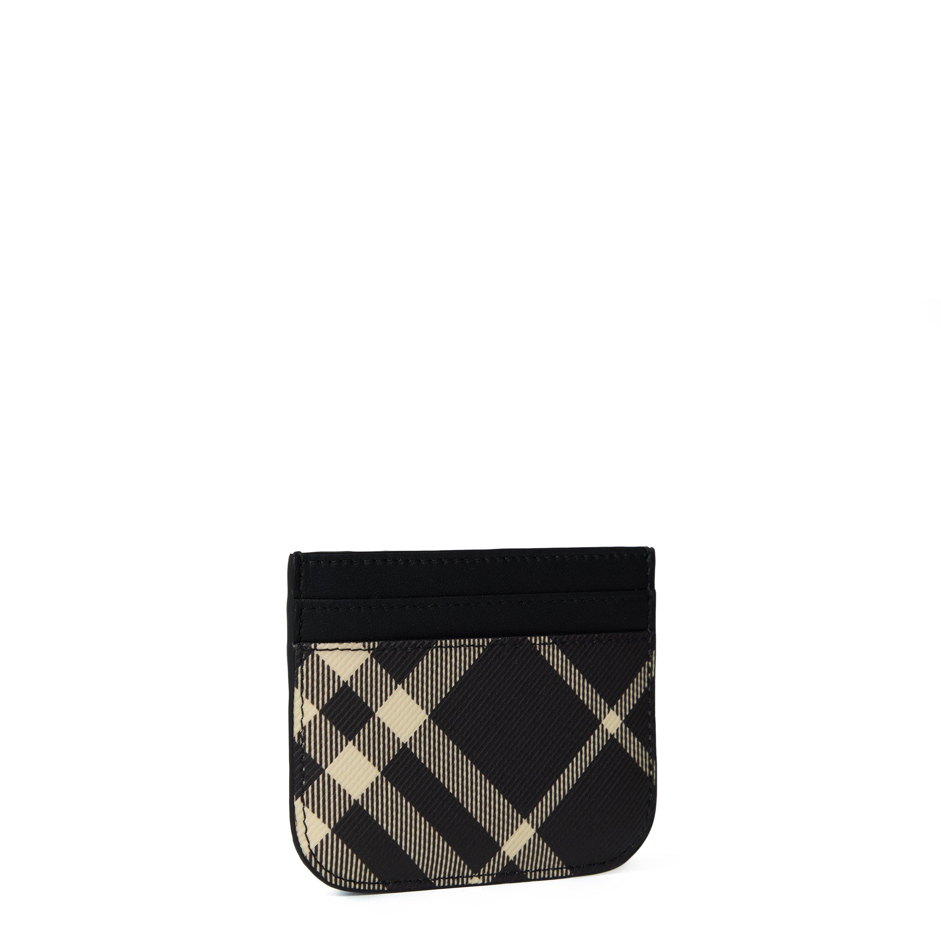 Black - Burberry - Check Card Case - 3