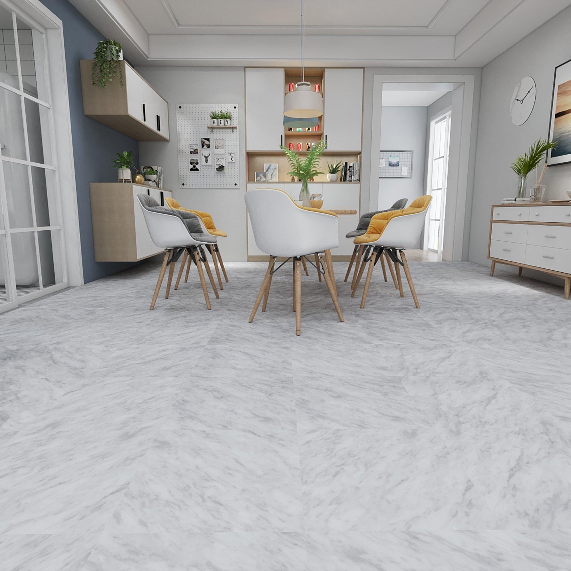 Grey Marble - Homelife - Pack of 11 Floor Tiles - 2