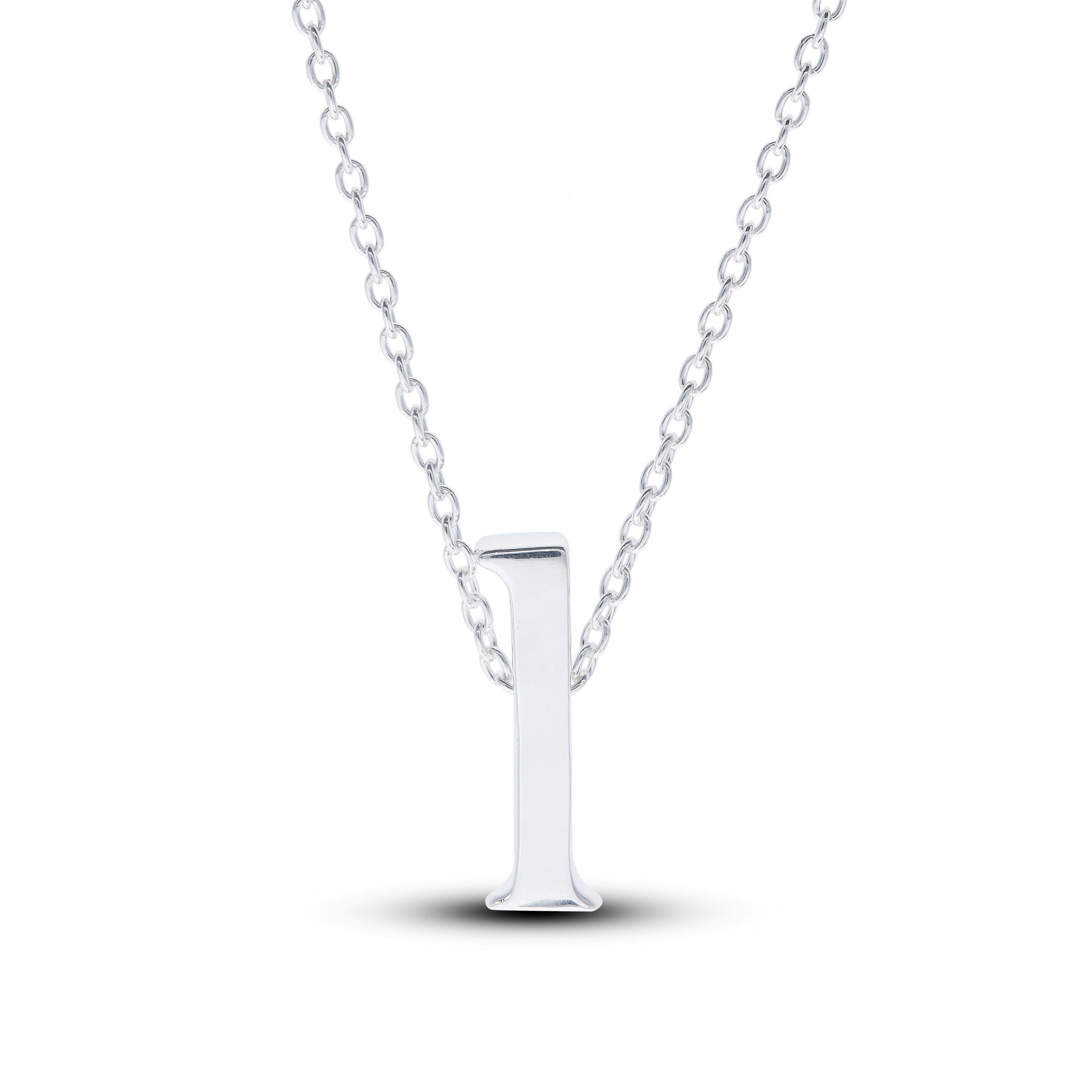 Silver - Be You - Sterling Silver lowercase Initial Necklace