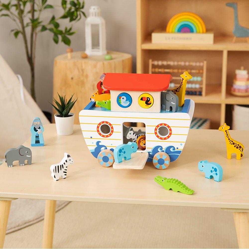 Multi - Tooky Toy - Wooden Noahs Ark - 1