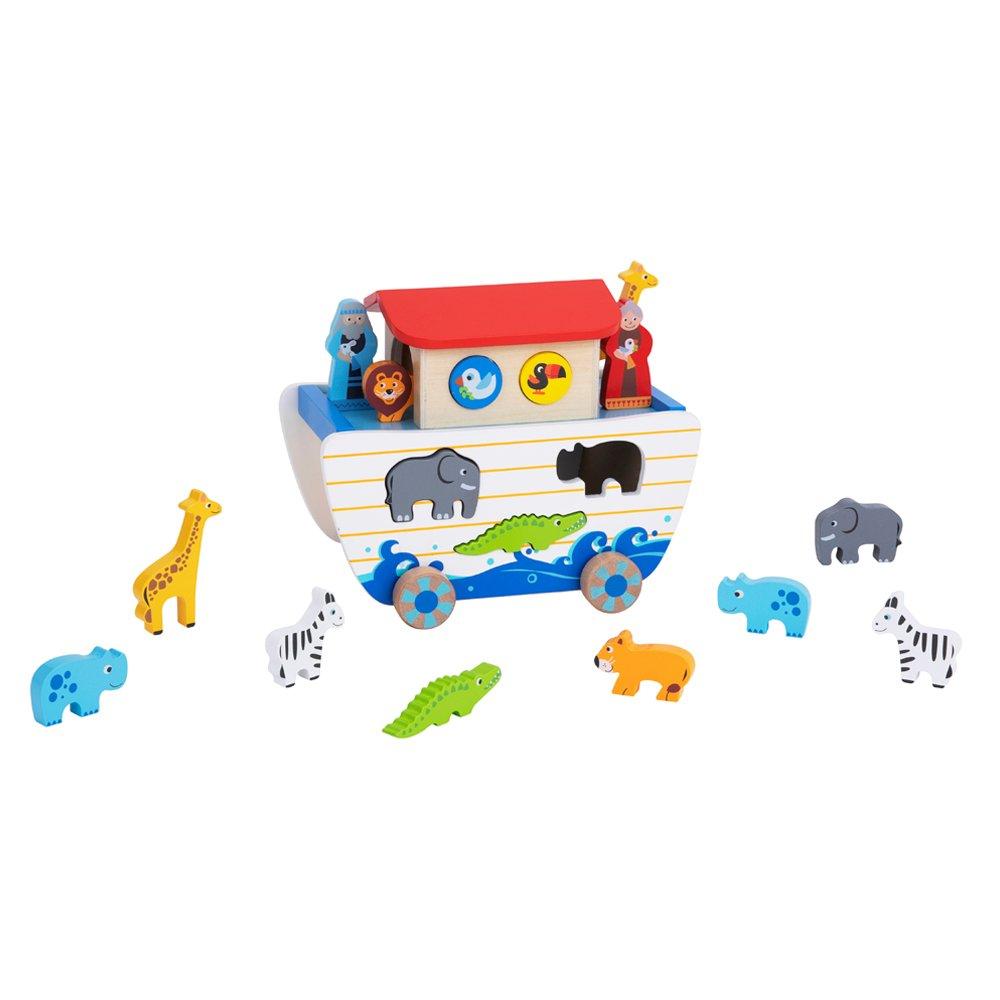 Multi - Tooky Toy - Wooden Noahs Ark - 4